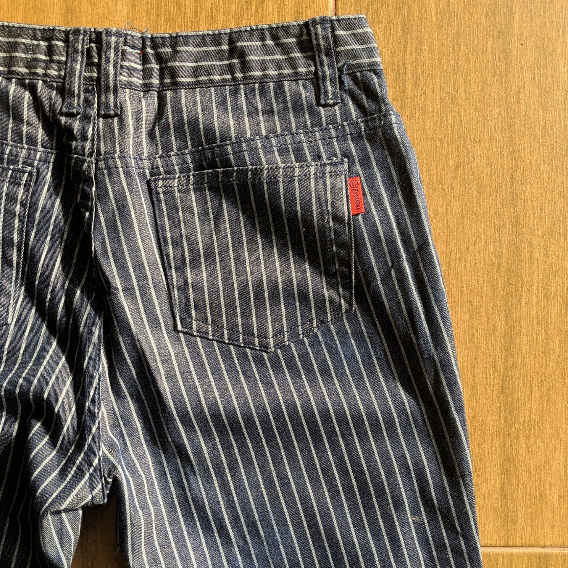 Japanese Brand Vintage Dagu Jeans Stripe Flare Trousers Boot Cut Pants Size US 27 - 11 Thumbnail