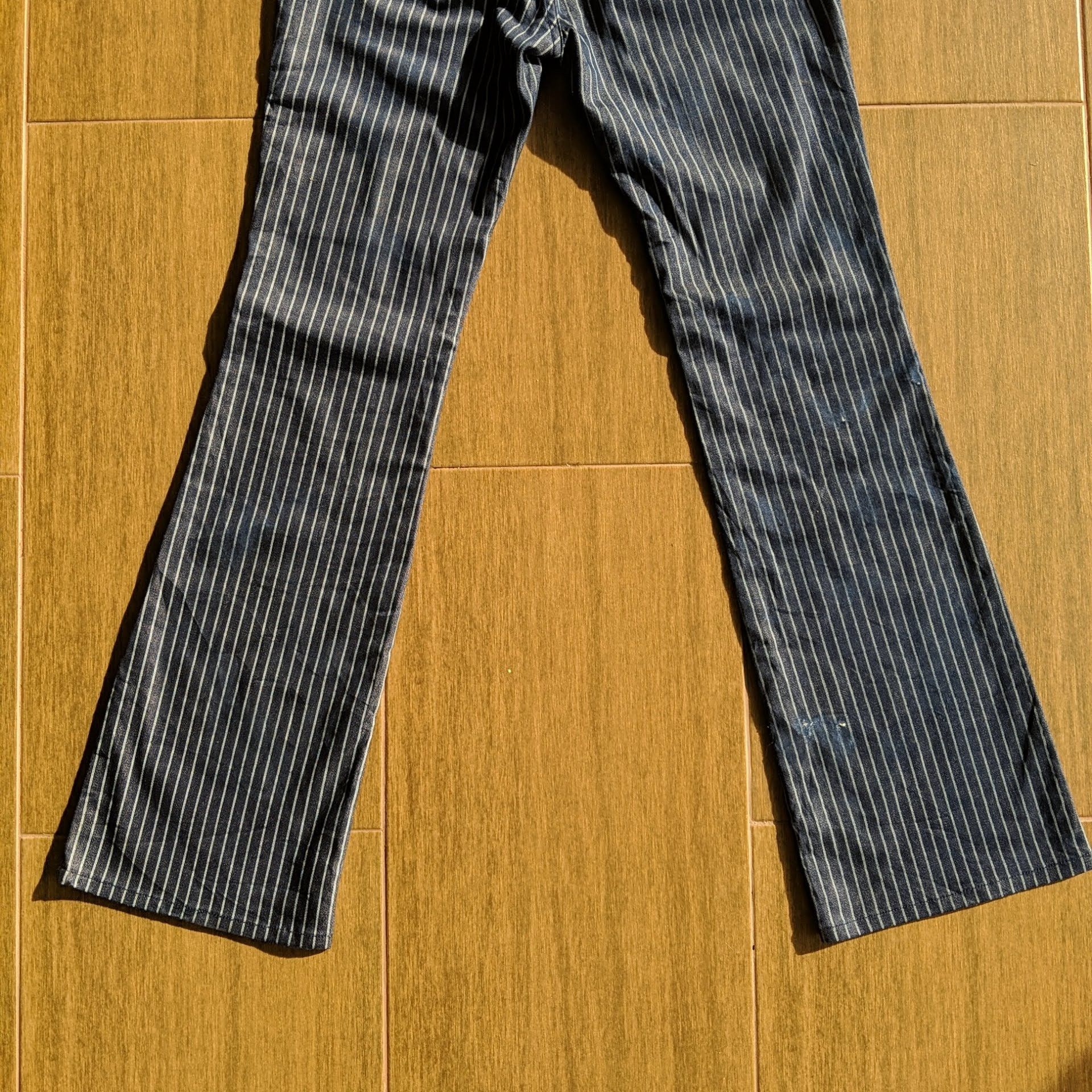 Japanese Brand Vintage Dagu Jeans Stripe Flare Trousers Boot Cut Pants Size US 27 - 9 Thumbnail