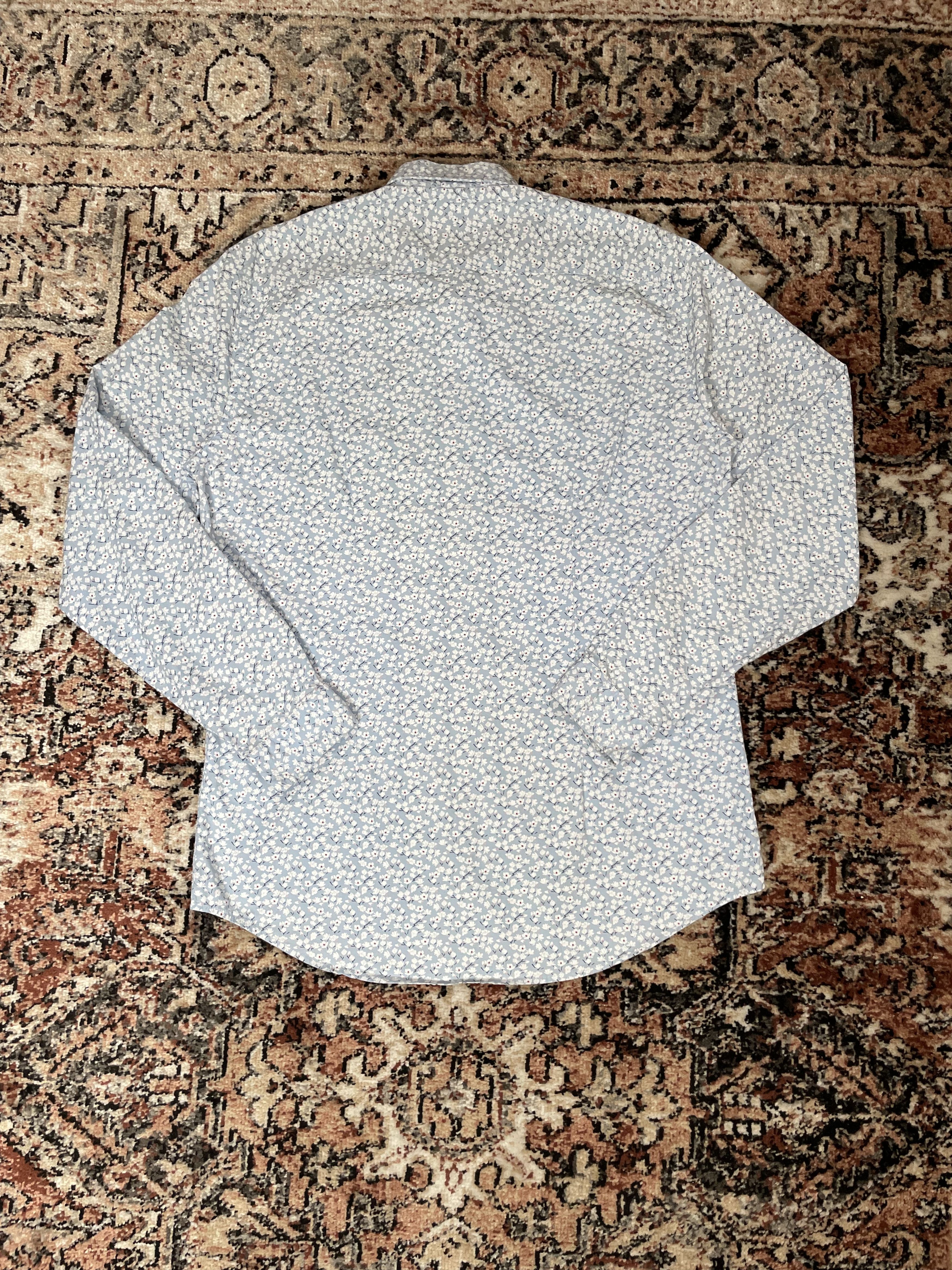 Zara Zara - Blue flora button up Size US L / EU 52-54 / 3 - 2 Thumbnail