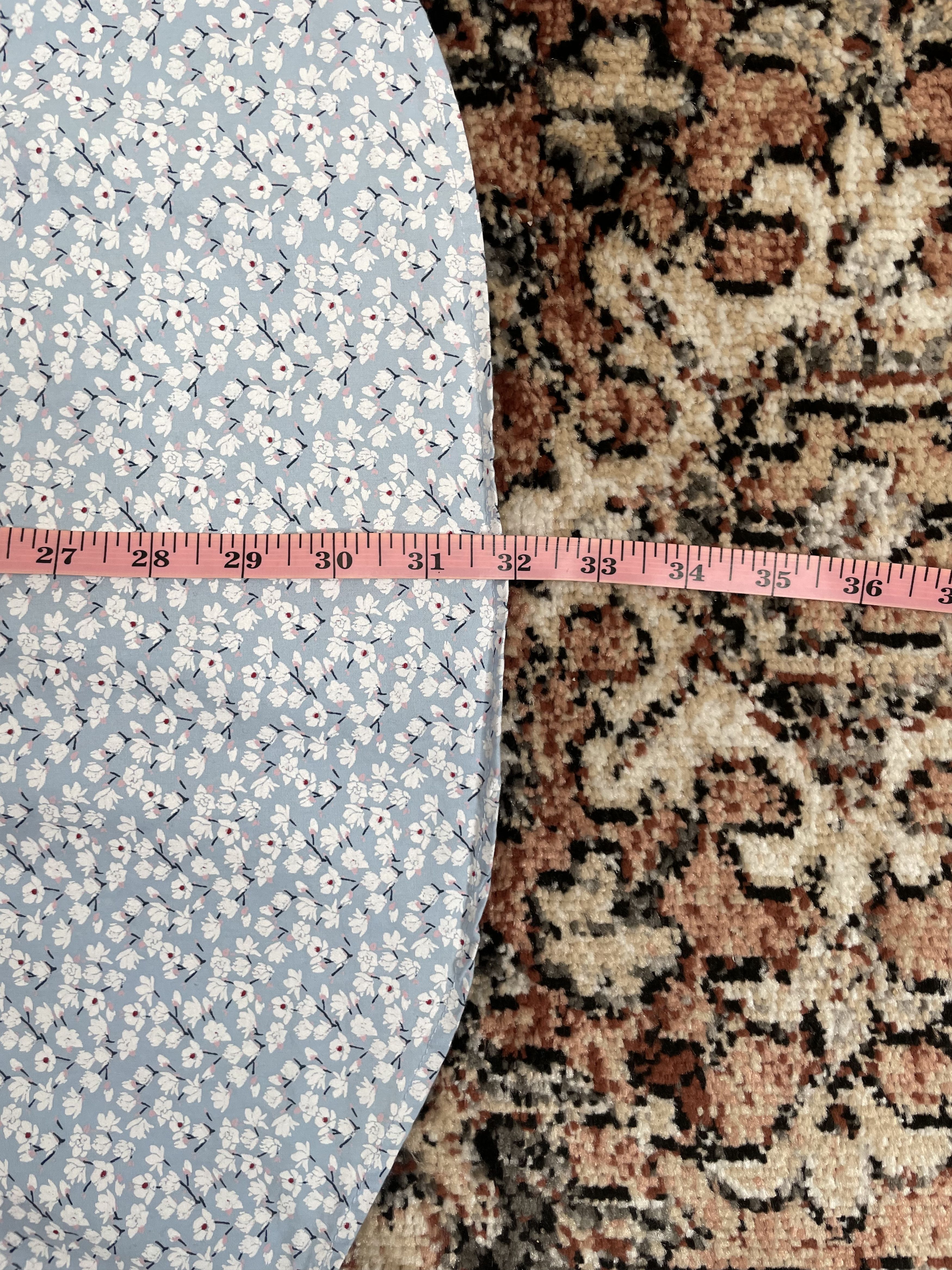 Zara Zara - Blue flora button up Size US L / EU 52-54 / 3 - 6 Thumbnail