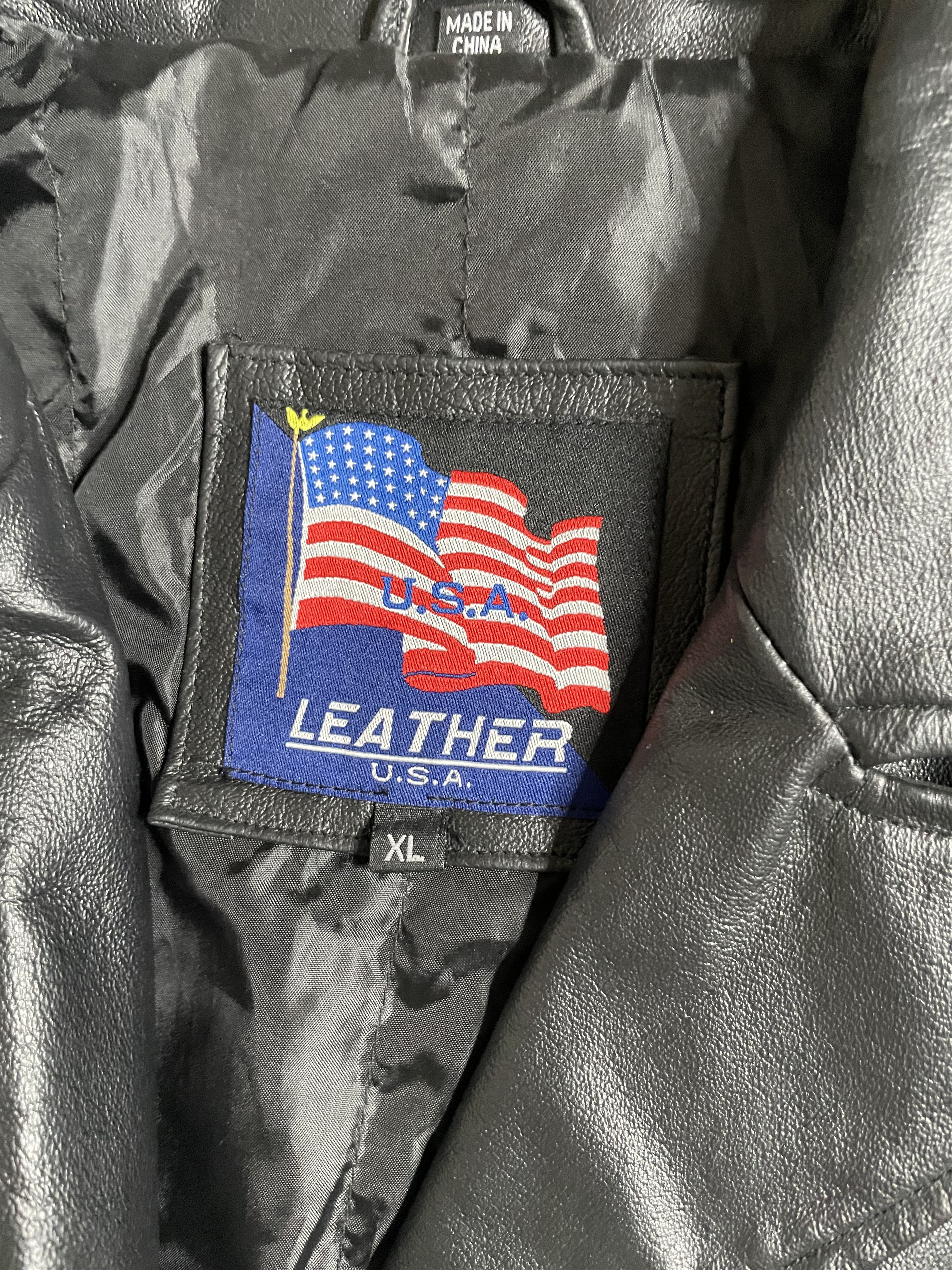 Vintage Vintage - Leather Jackets Size US XL / EU 56 / 4 - 3 Thumbnail
