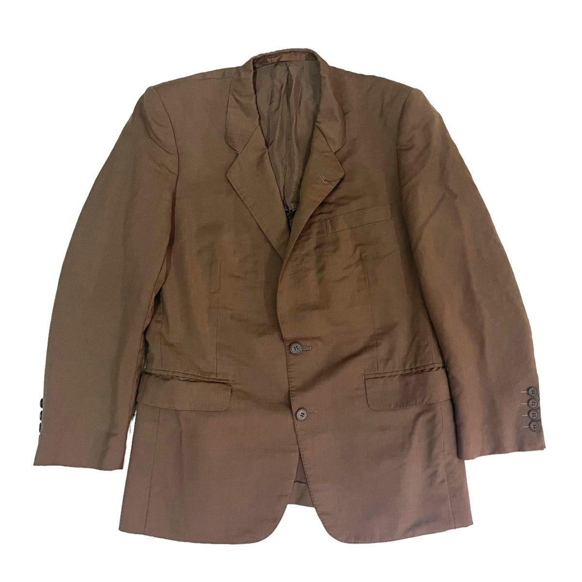 Christian Dior Monsieur ? 90s Christian Dior Button Linen Blazer 