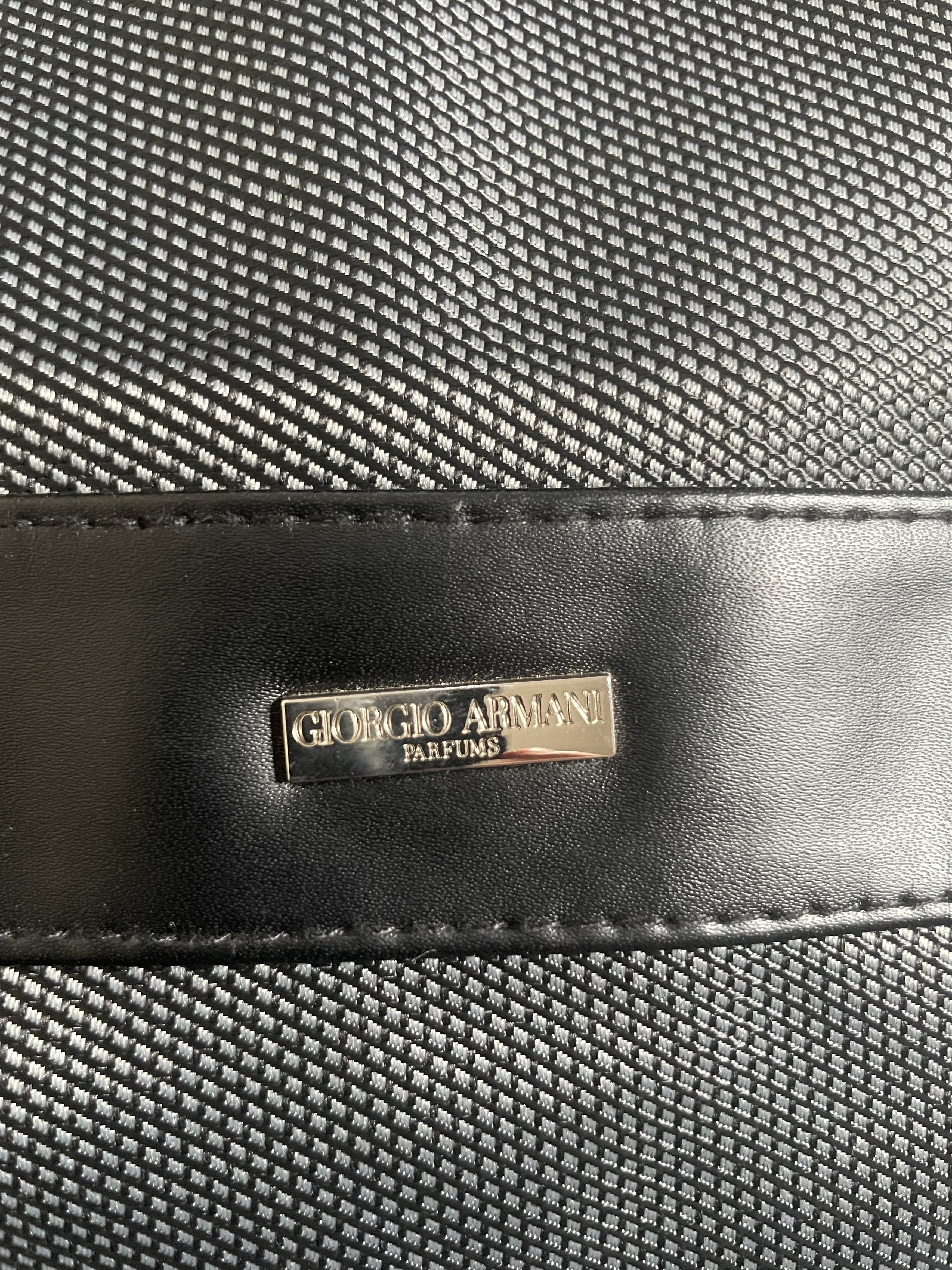 Giorgio Armani Giorgio Armani - Black and Gray Duffle Bag Size ONE SIZE - 2 Thumbnail