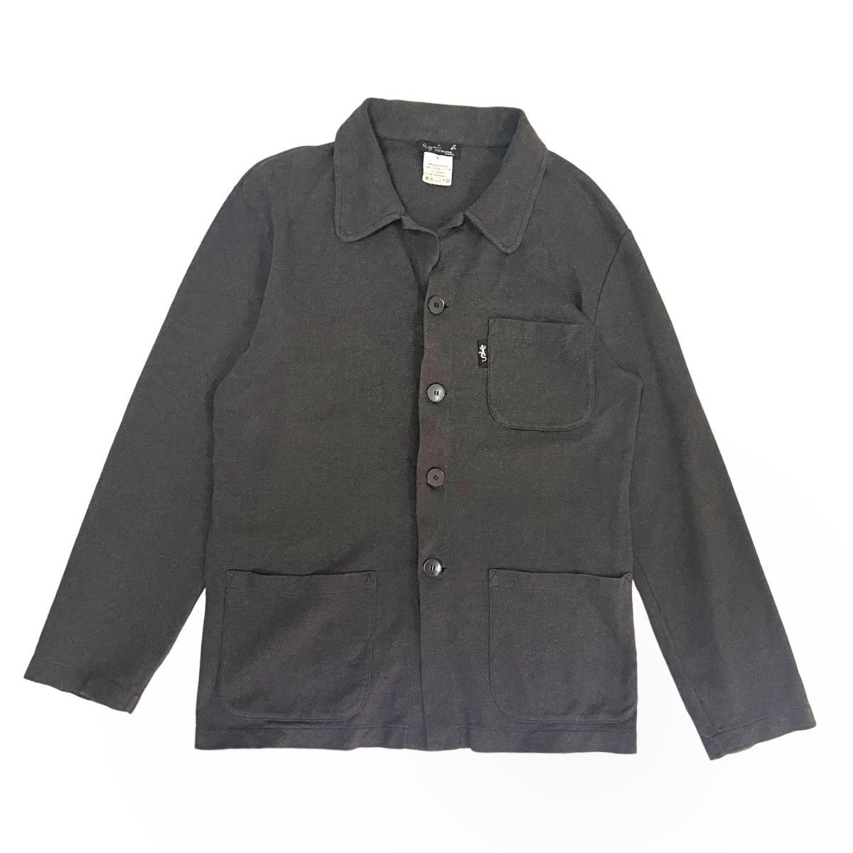 Designer × agnes b. 💥 90s AGNES B BUTTON LIGHT CHORE JACKET Size US M / EU 48-50 / 2 - 1 Thumbnail