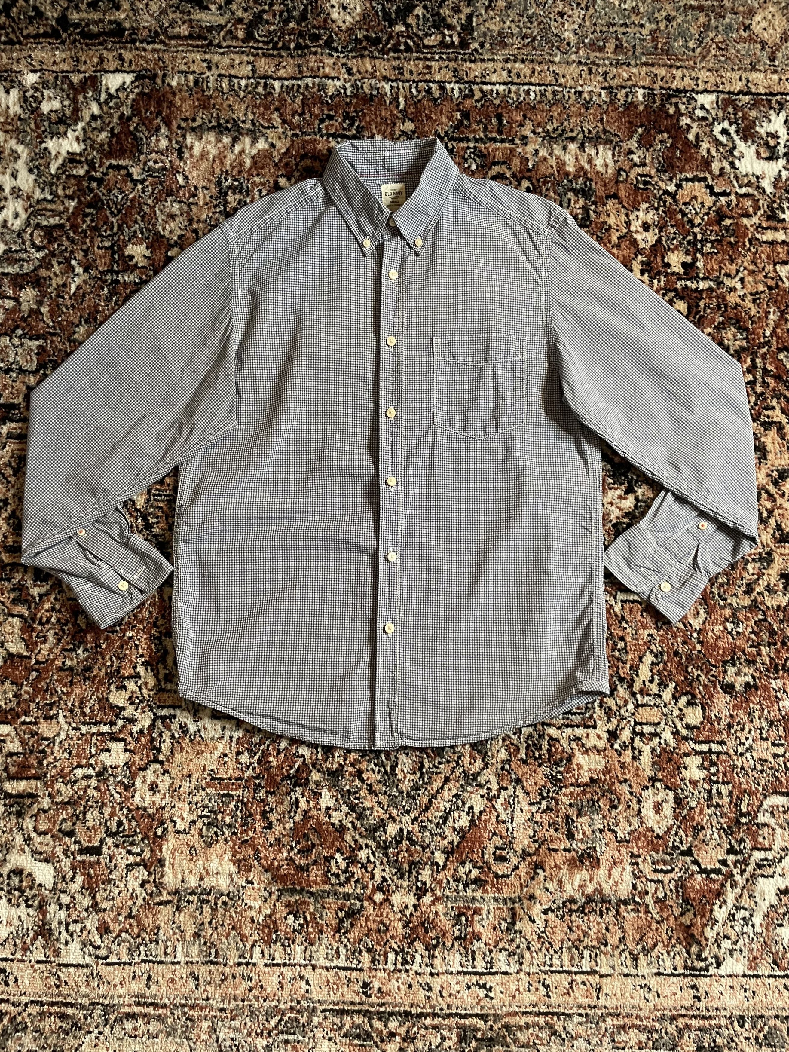 Old Navy Old Navy - Blue and white checkered button up Size US S / EU 44-46 / 1 - 1 Thumbnail
