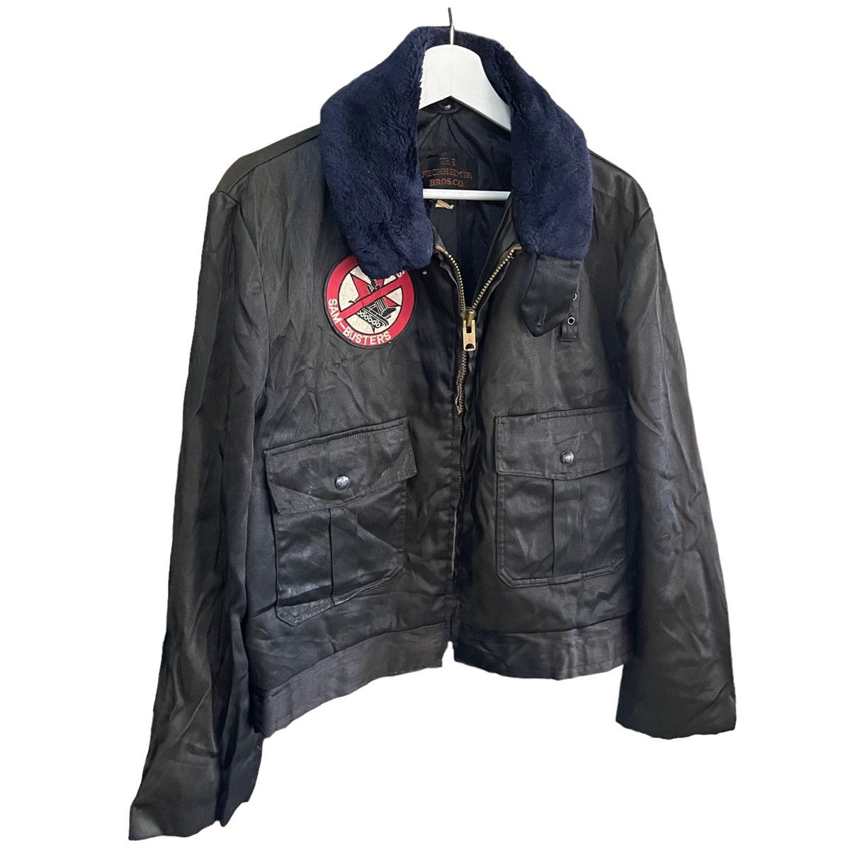 Flight Club × Vintage 💥 80s THE FECHHEIMER BROTHER A2 FLIGHT JACKET Size US M / EU 48-50 / 2 - 3 Thumbnail