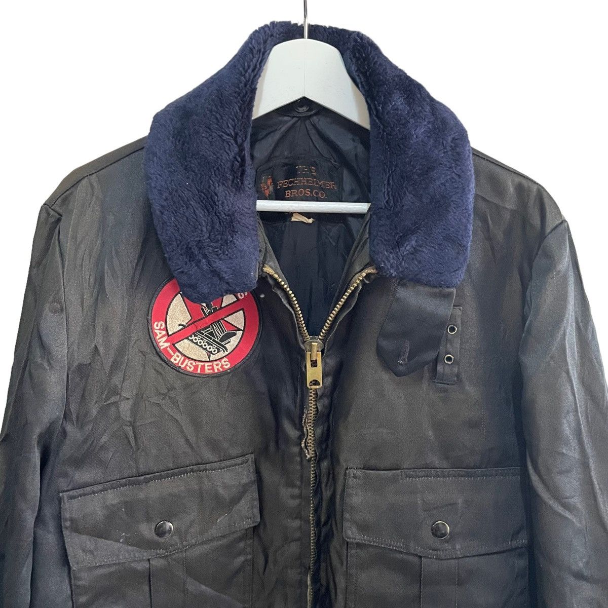 Flight Club × Vintage 💥 80s THE FECHHEIMER BROTHER A2 FLIGHT JACKET Size US M / EU 48-50 / 2 - 5 Thumbnail