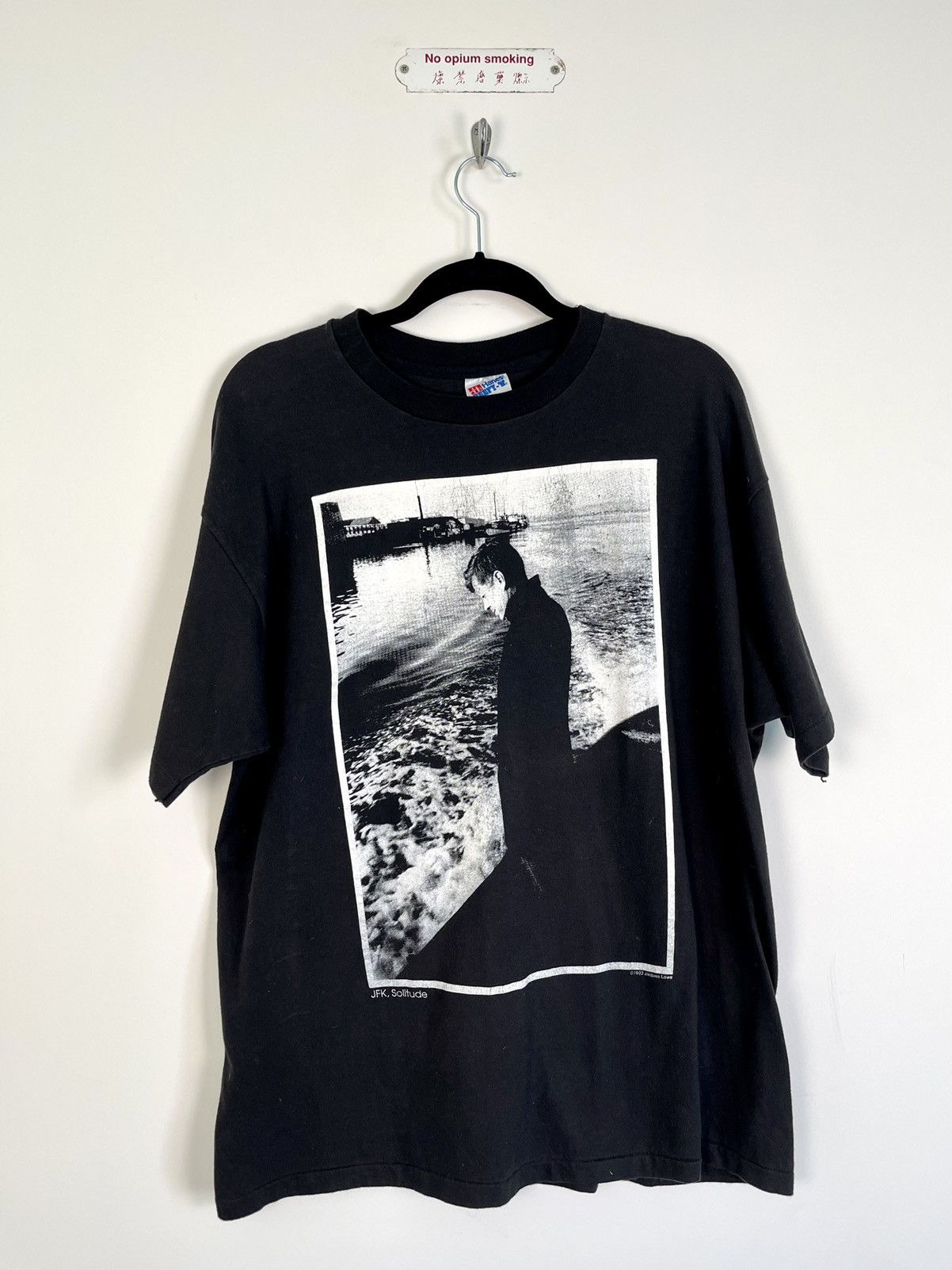 Vintage 🚭1980s HISTORICAL ART VINTAGE GRAIL🚭JFK SOLITUDE SHIRT M L Size US L / EU 52-54 / 3 - 1 Thumbnail