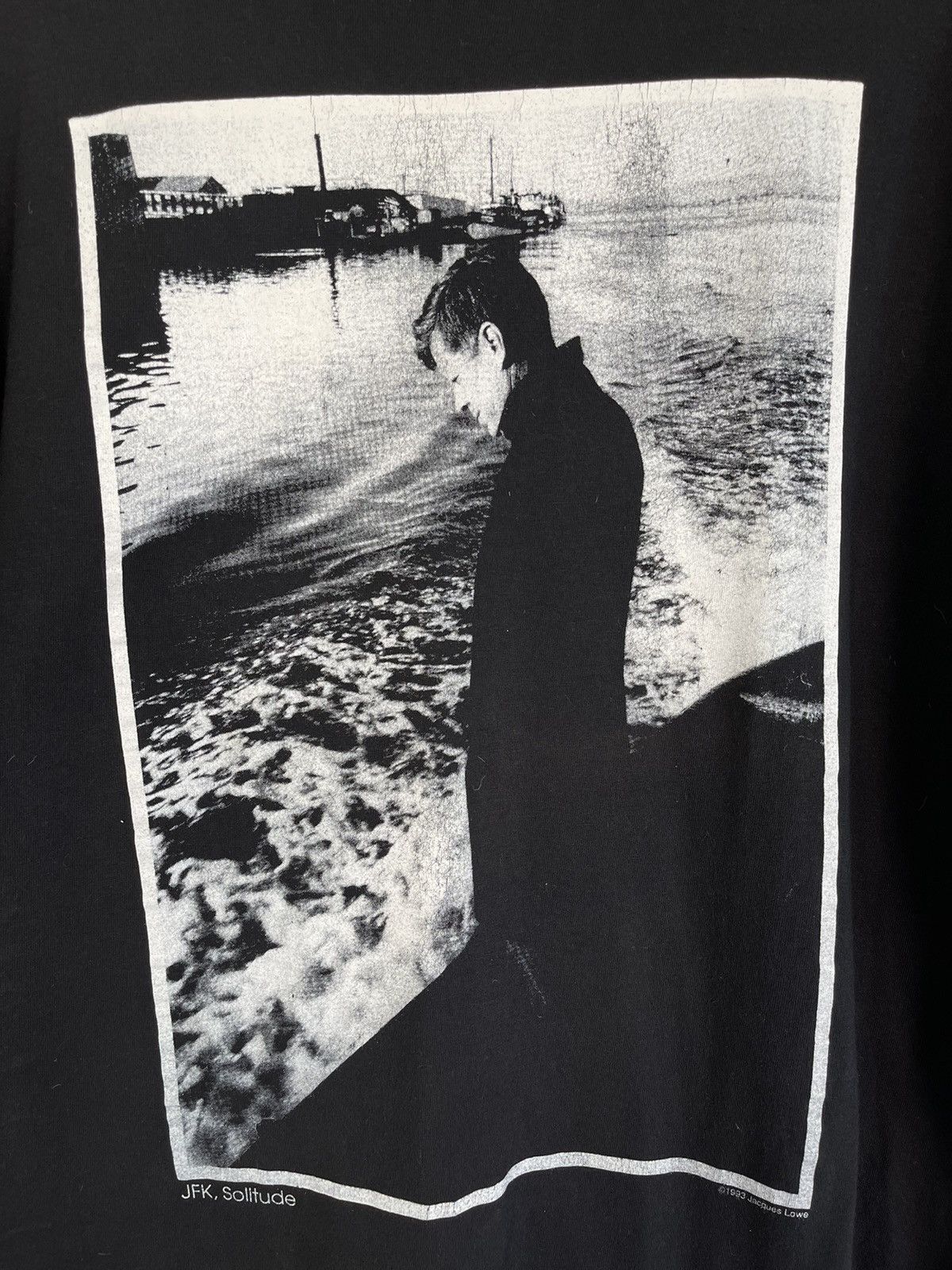 Vintage 🚭1980s HISTORICAL ART VINTAGE GRAIL🚭JFK SOLITUDE SHIRT M L Size US L / EU 52-54 / 3 - 3 Thumbnail