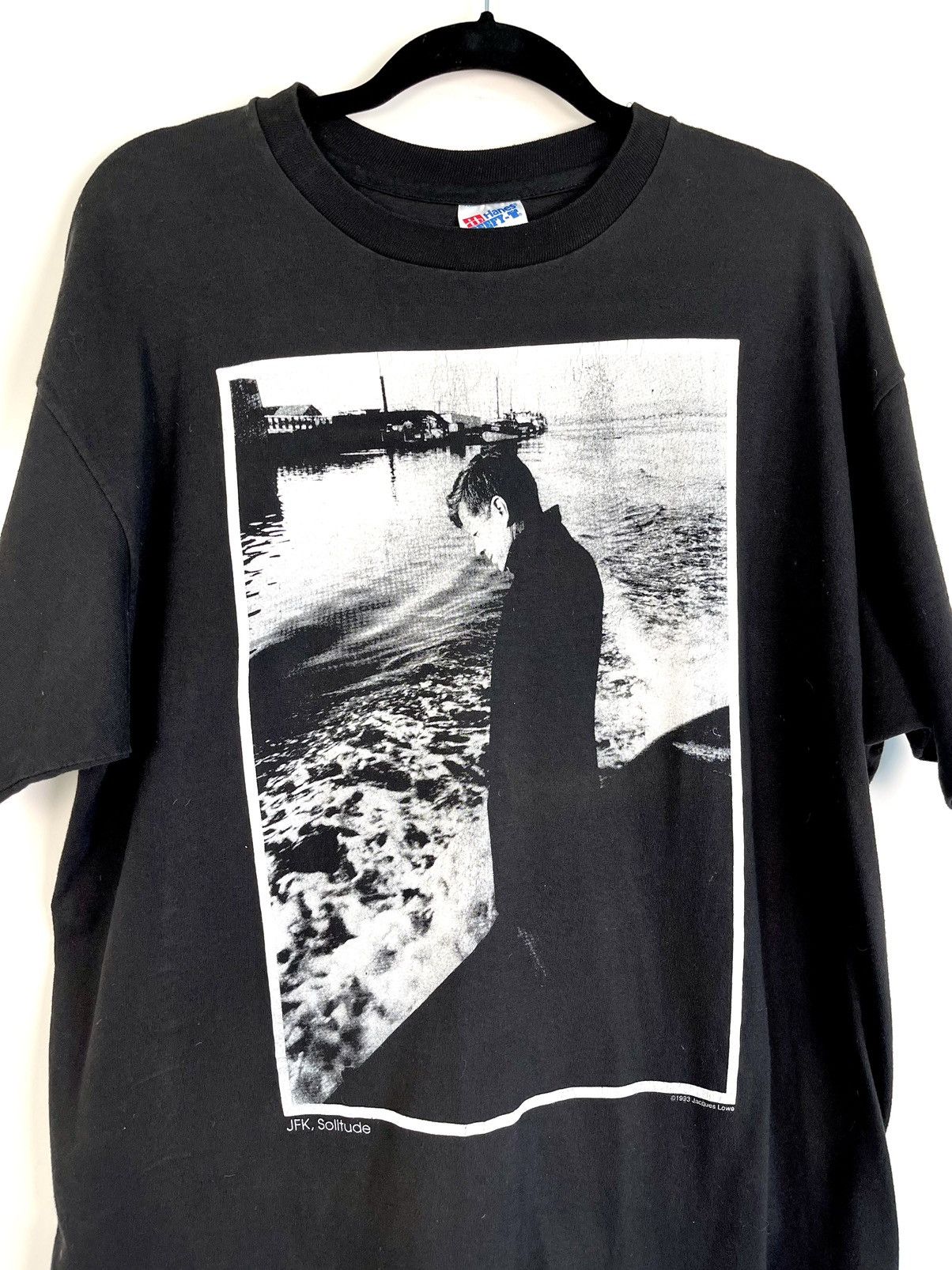 Vintage 🚭1980s HISTORICAL ART VINTAGE GRAIL🚭JFK SOLITUDE SHIRT M L Size US L / EU 52-54 / 3 - 2 Thumbnail