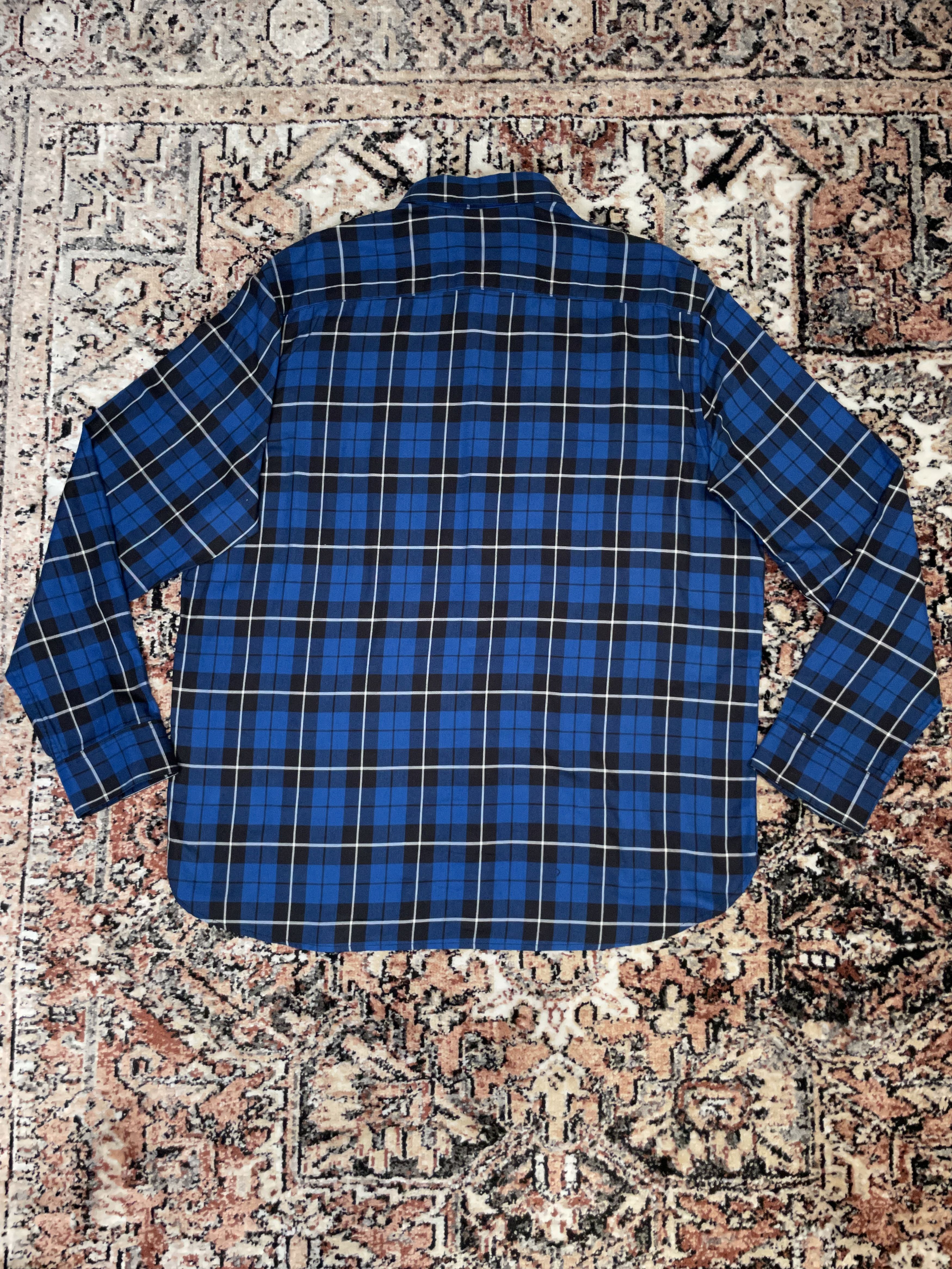 H&M H&M - Blue Black plaid button up Size US XL / EU 56 / 4 - 2 Thumbnail