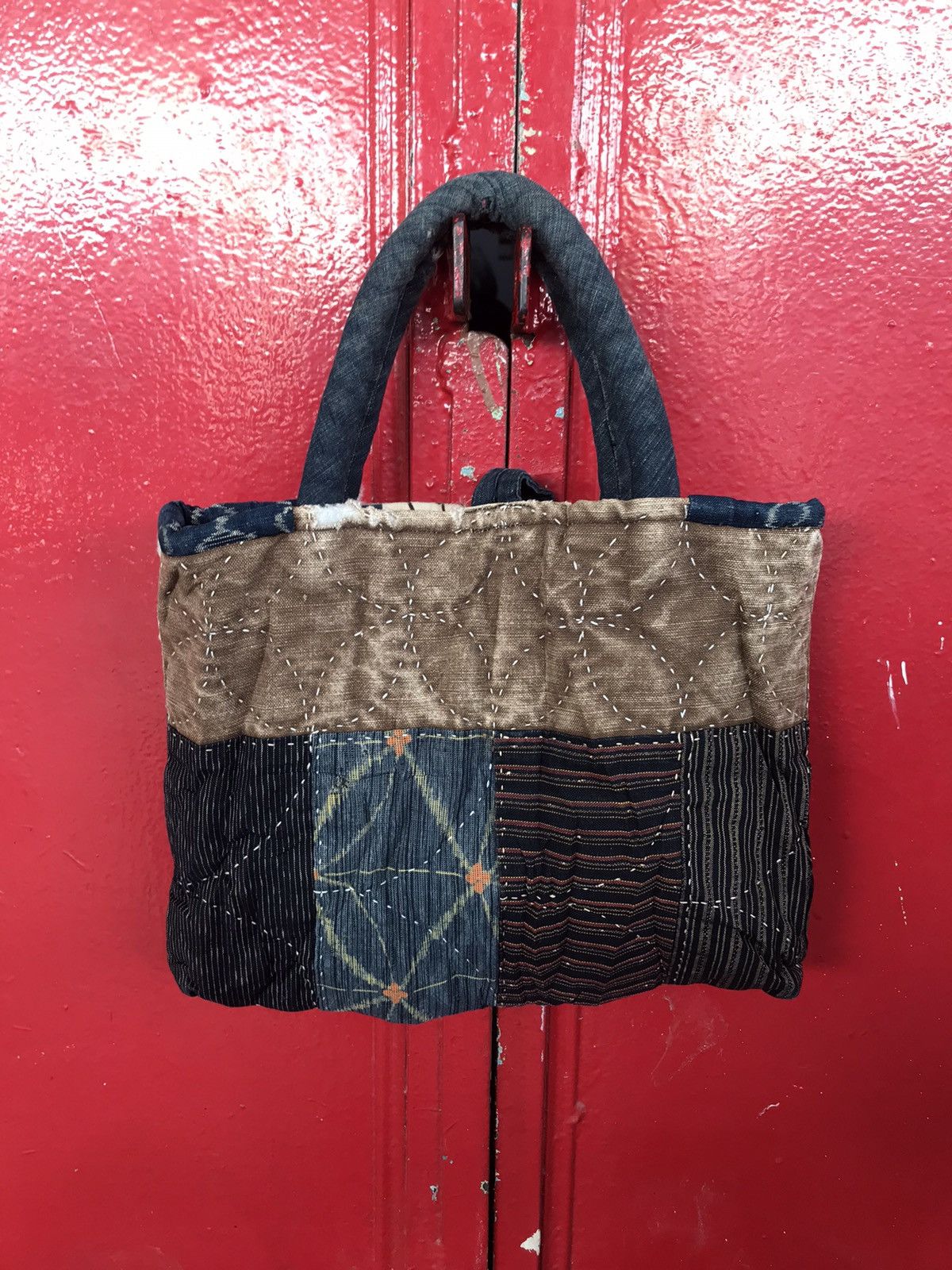 Other Sashiko patchwork tote beg custom made Size ONE SIZE - 3 Thumbnail