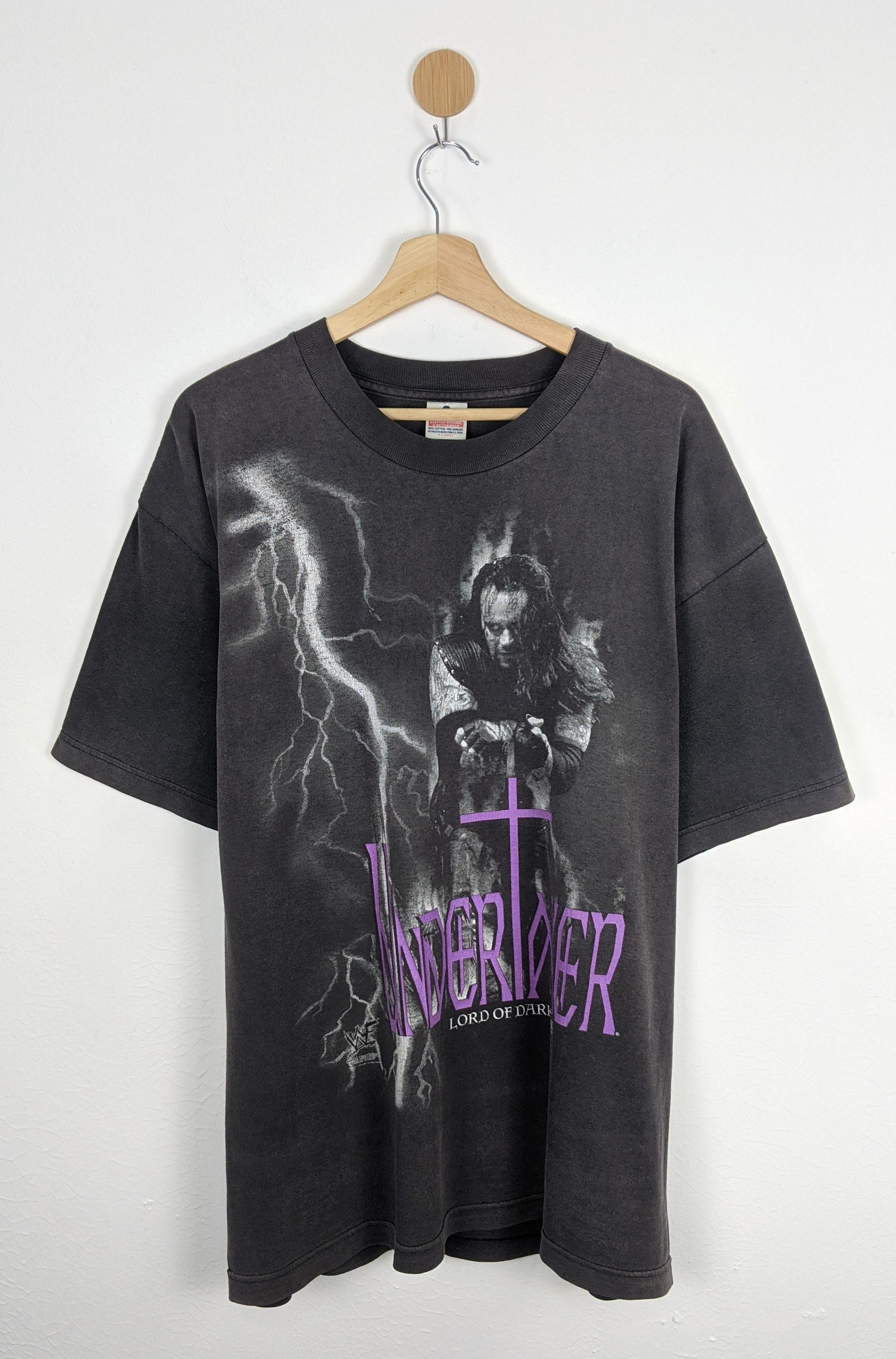 image of Vintage The Undertaker Lord Of Darkness Shirt 90's in Black, Men's (Size XL)