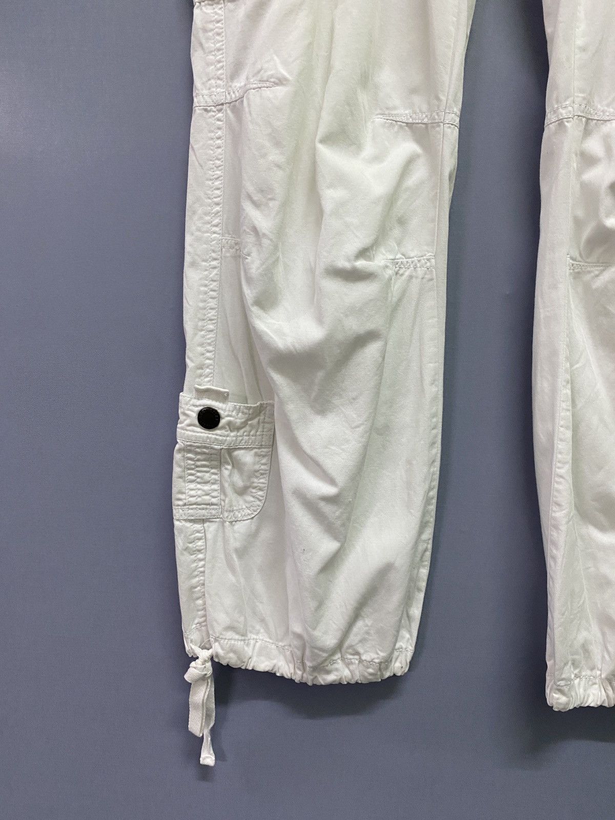 Aeropostale Cargo AEROPOSTALE 8 Pocket Parachute White Pants Size US 32 / EU 48 - 7 Thumbnail