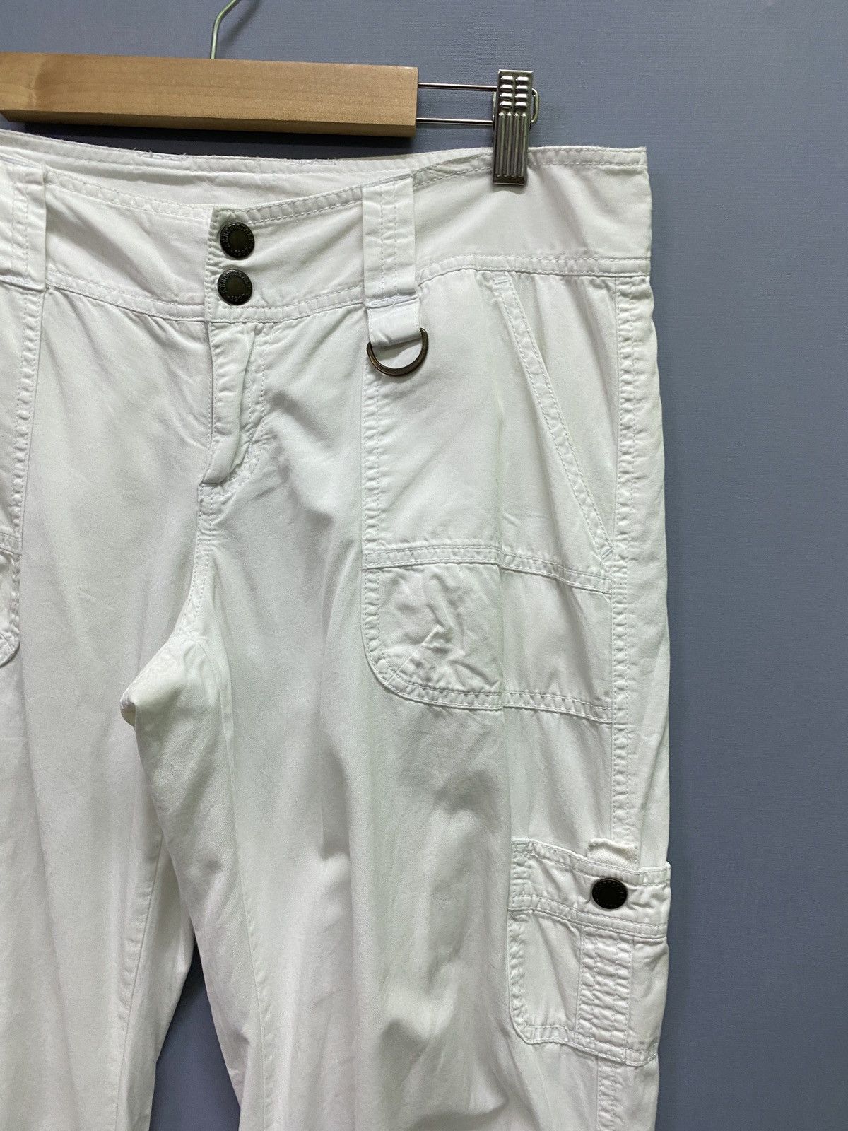 Aeropostale Cargo AEROPOSTALE 8 Pocket Parachute White Pants Size US 32 / EU 48 - 10 Thumbnail