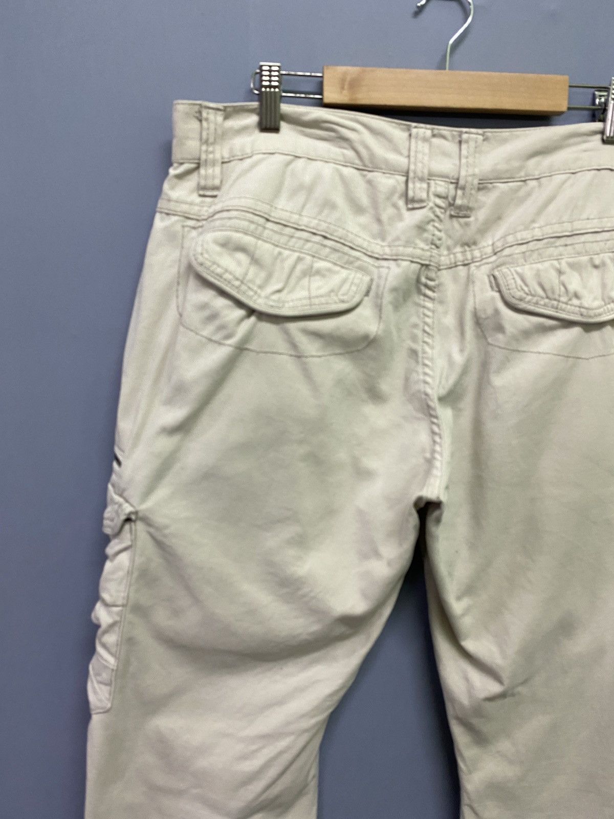 In The Attic Cargo IN THE ATTIC Multipocket Distressed Curve Leg Pants Size US 33 - 19 Thumbnail