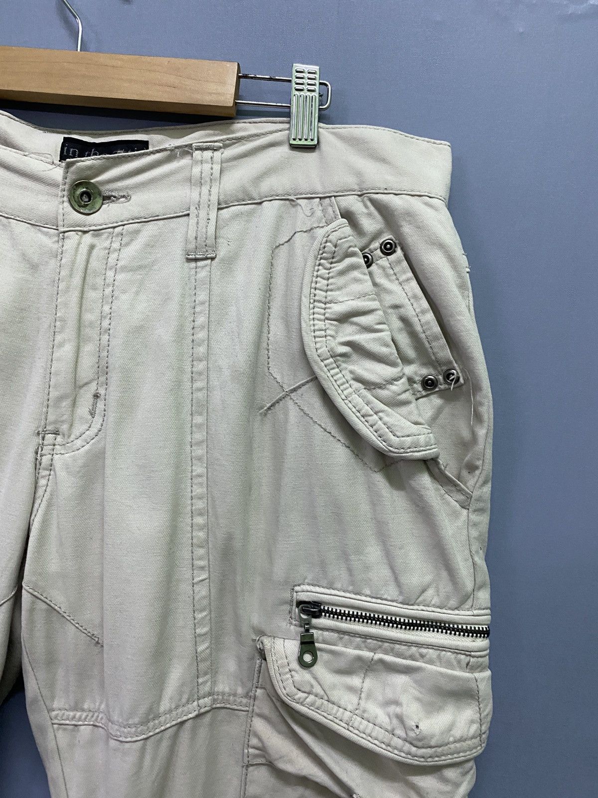 In The Attic Cargo IN THE ATTIC Multipocket Distressed Curve Leg Pants Size US 33 - 5 Thumbnail