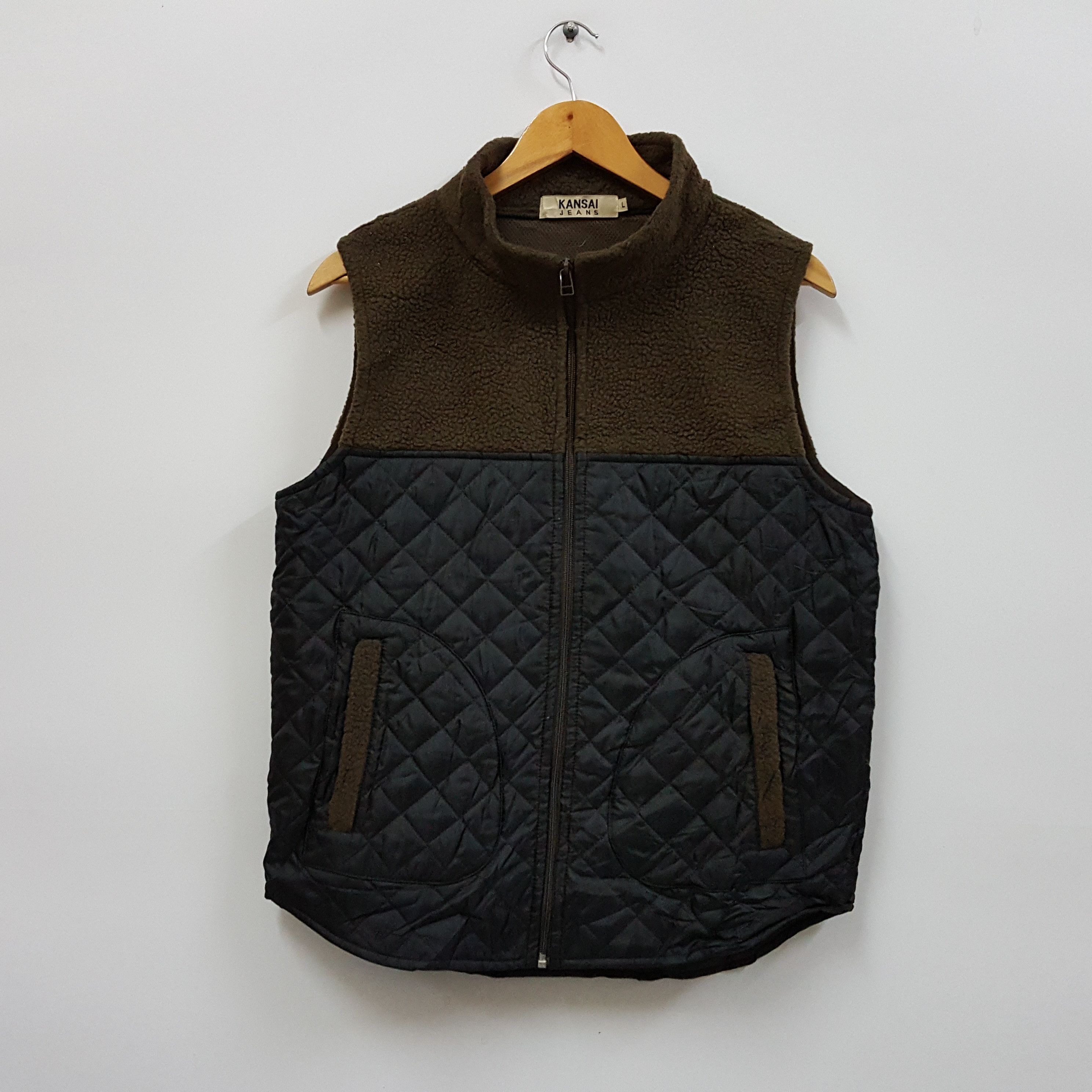 Japanese Brand × Kansai Yamamoto × Vintage Vintage KANSAI JEANS nice design vests Size US L / EU 52-54 / 3 - 1 Thumbnail