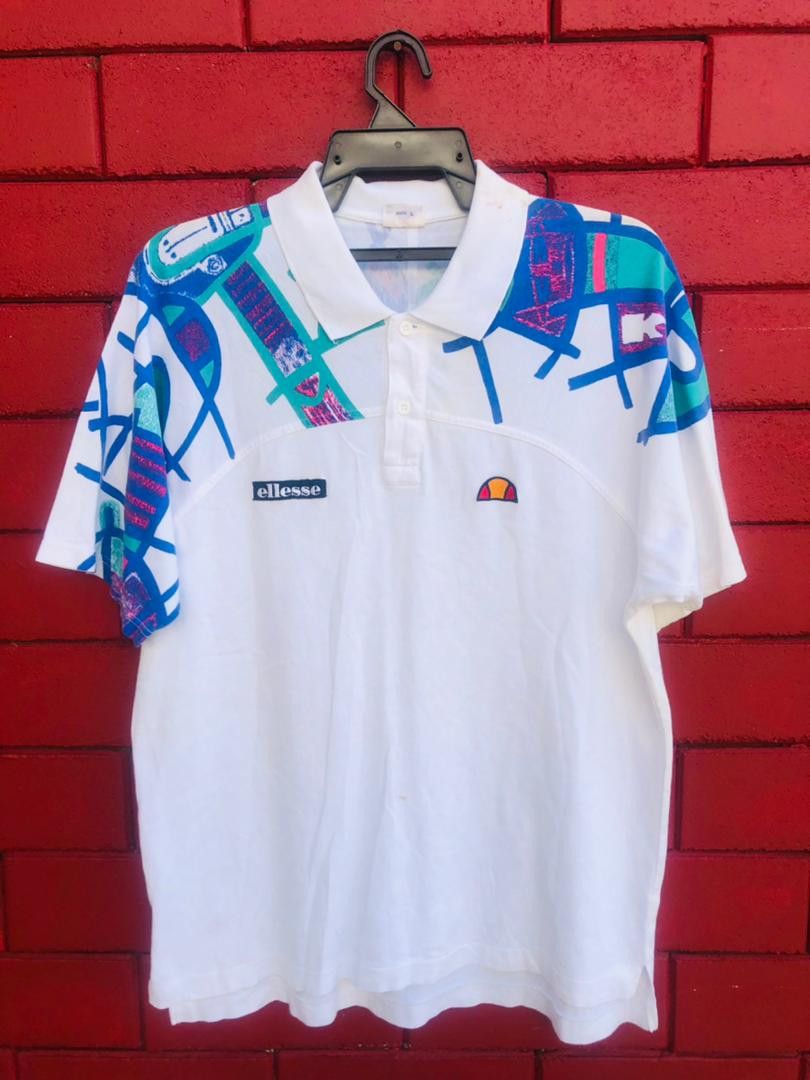 Ellesse × Vintage Vintage Ellesse Japanese Designer Fashion Style Shirt Size US L / EU 52-54 / 3 - 1 Thumbnail
