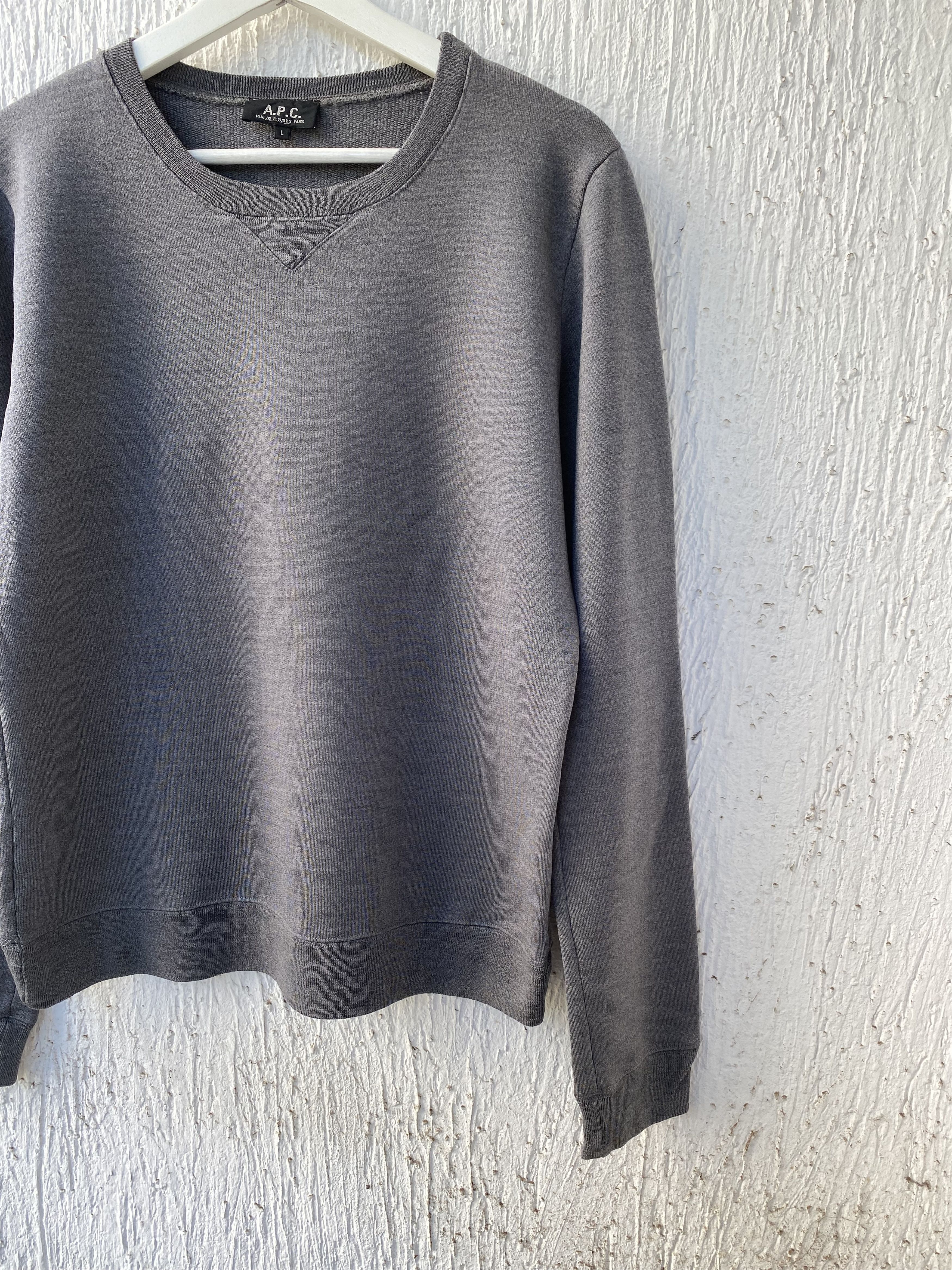 A.P.C. grey wool sweatshirt Size US L / EU 52-54 / 3 - 2 Thumbnail