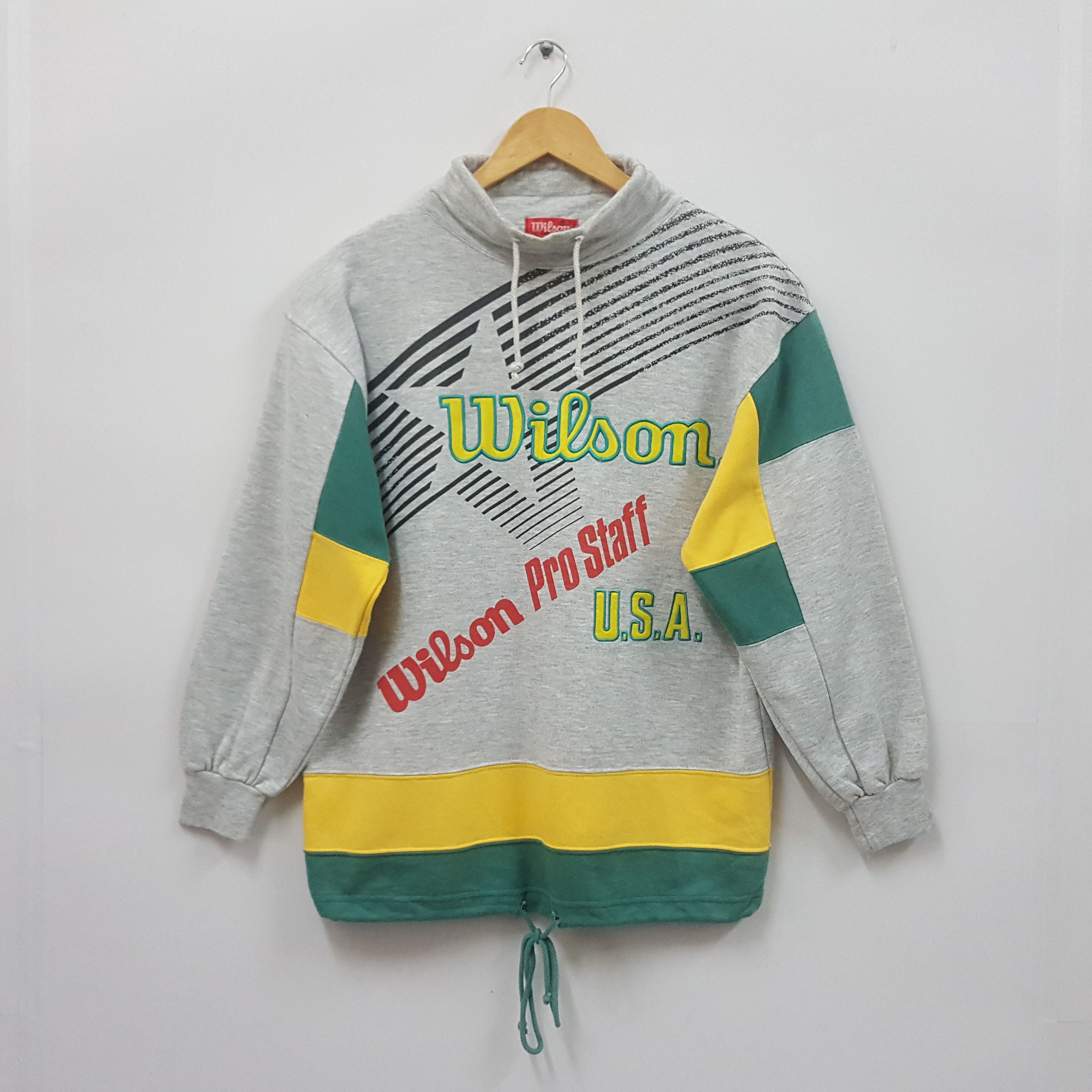 Vintage × Wilson Vintage Wilson multicolour nice design sweatshirt Size US L / EU 52-54 / 3 - 1 Thumbnail