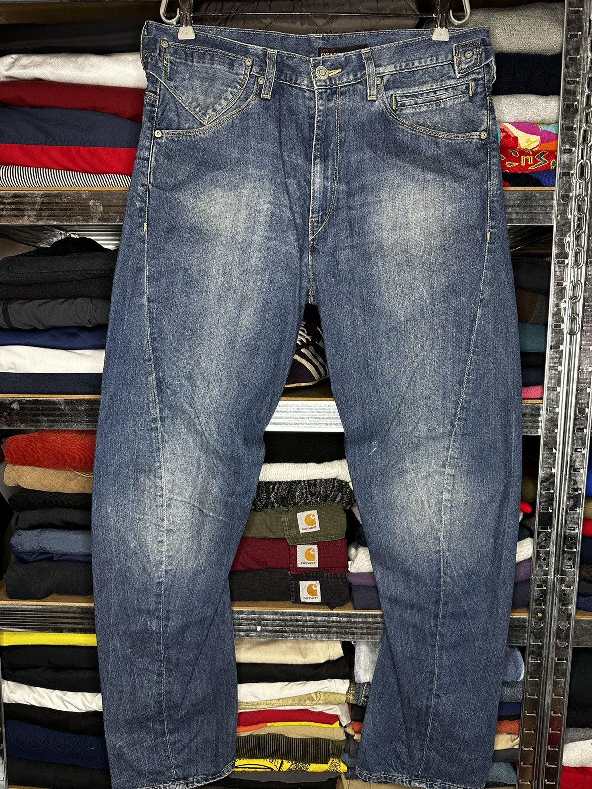 image of Levis x Vintage 32/32 Levi’S Engineered Jeans Vintage Y2K Wash Denim in Blue, Men's