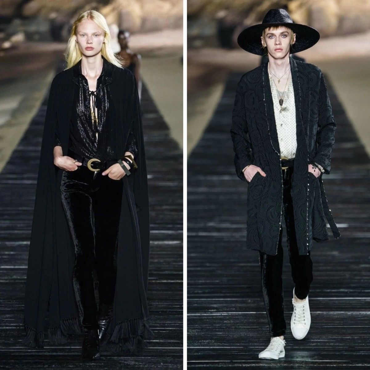 Saint Laurent Paris SS20 Mid-Rise Stonewashed Dévoré Velvet Pants sz28 Size 28" / US 6 / IT 42 - 13 Thumbnail