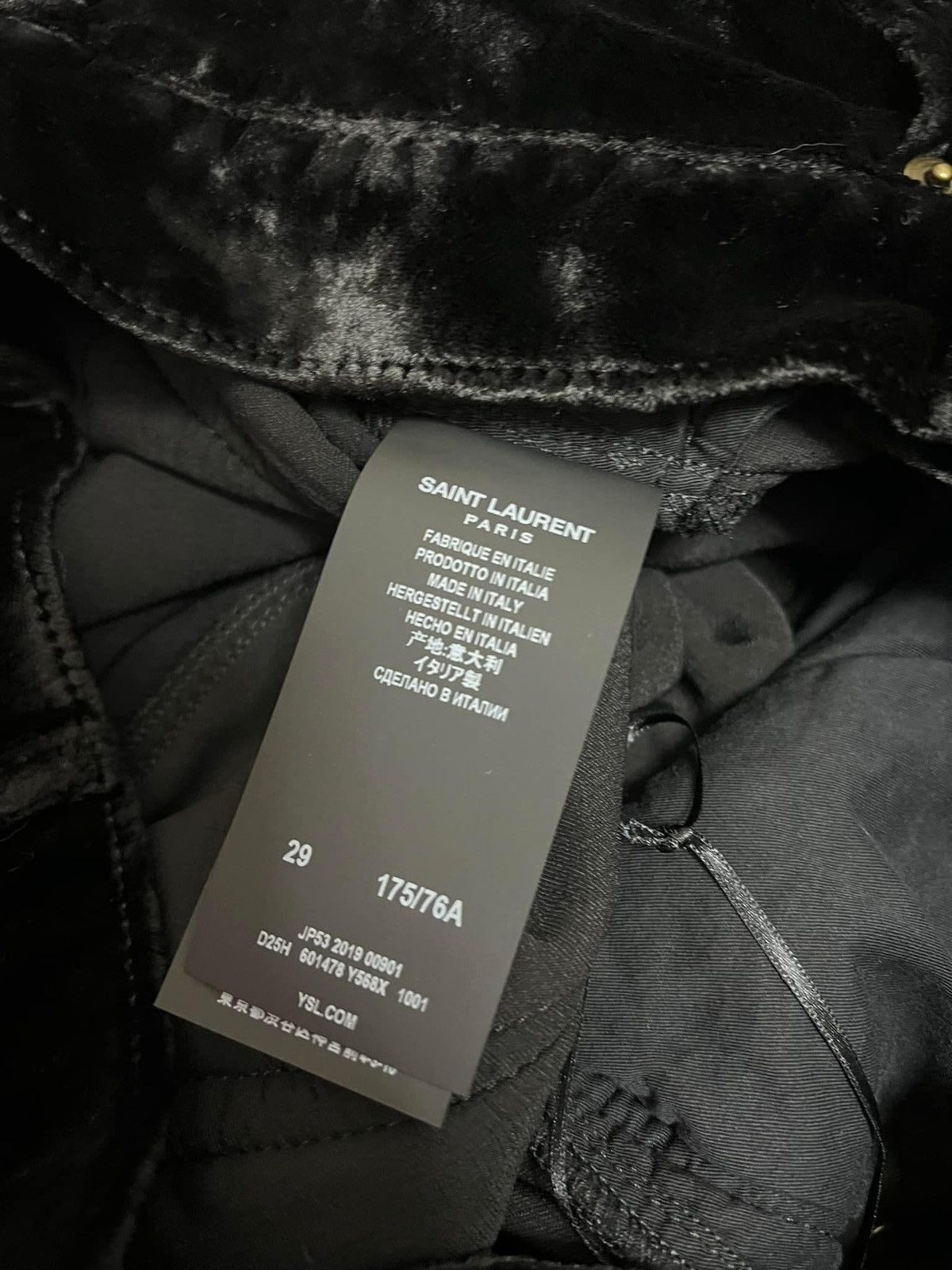 Saint Laurent Paris SS20 Mid-Rise Stonewashed Dévoré Velvet Pants sz28 Size 28" / US 6 / IT 42 - 8 Thumbnail