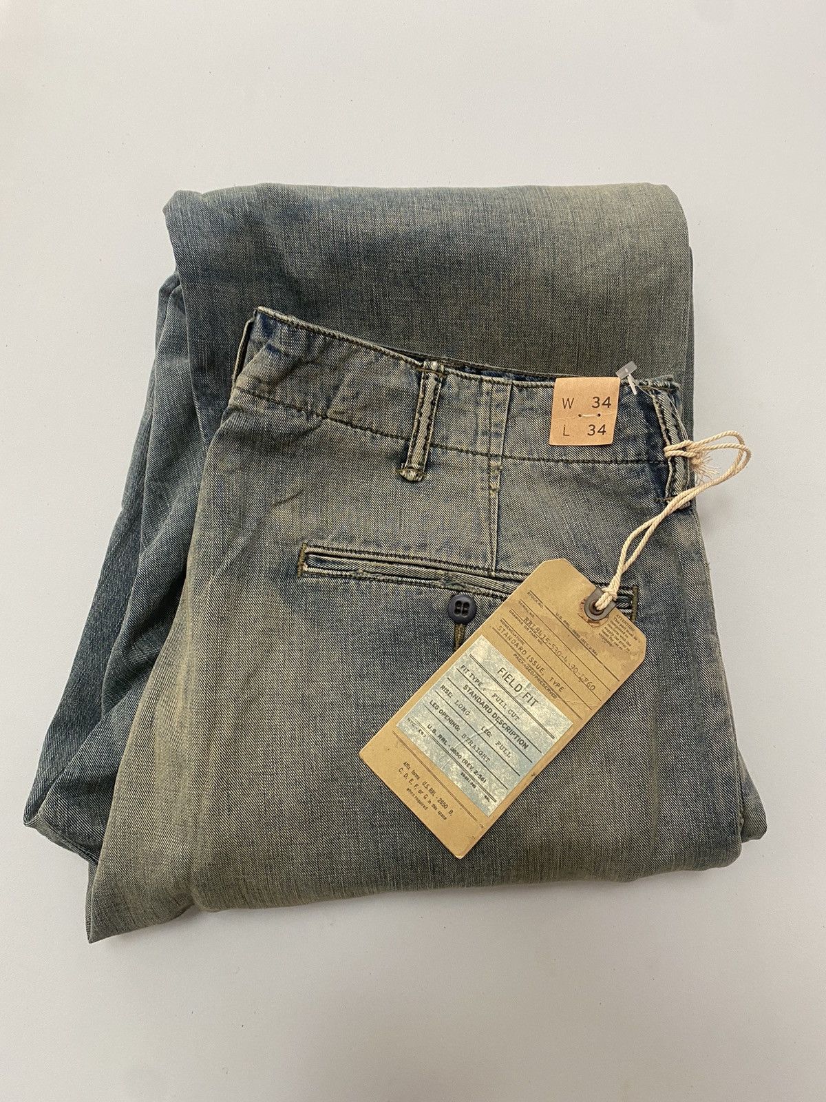image of Polo Ralph Lauren x Ralph Lauren Rrl Ralph Laurent Denim Field Chino, Men's (Size 34)