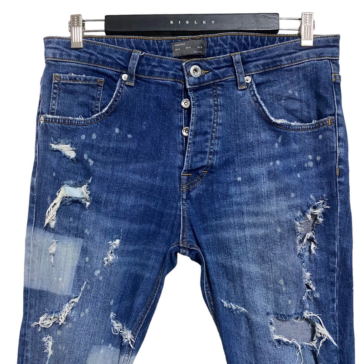 Zara Zara Man Trashed Jeans Skinny Ankle Zip Size US 32 / EU 48 - 3 Thumbnail