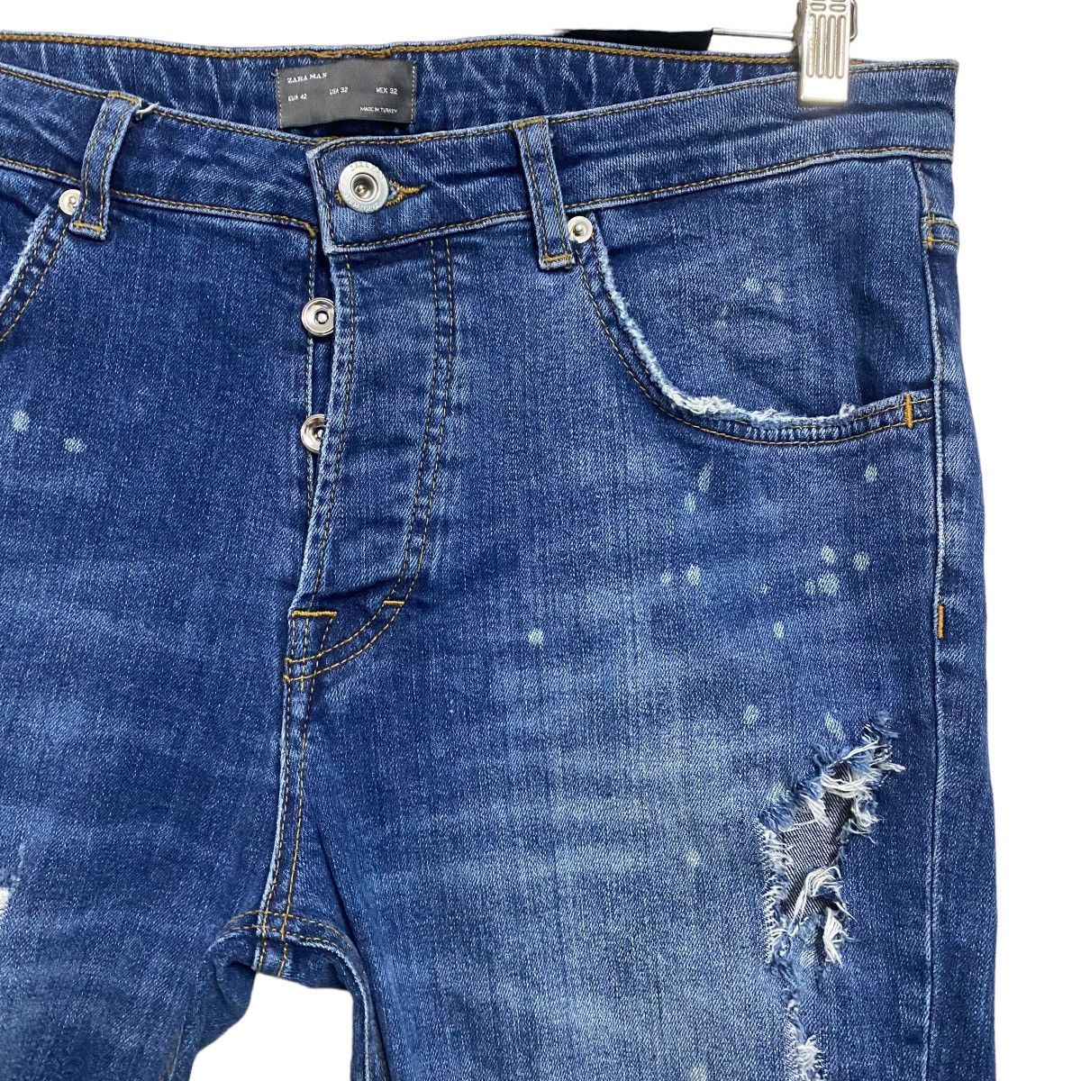 Zara Zara Man Trashed Jeans Skinny Ankle Zip Size US 32 / EU 48 - 5 Thumbnail