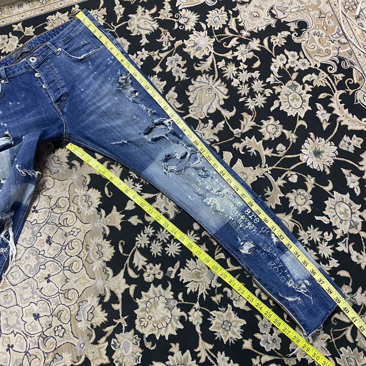 Zara Zara Man Trashed Jeans Skinny Ankle Zip Size US 32 / EU 48 - 21 Thumbnail