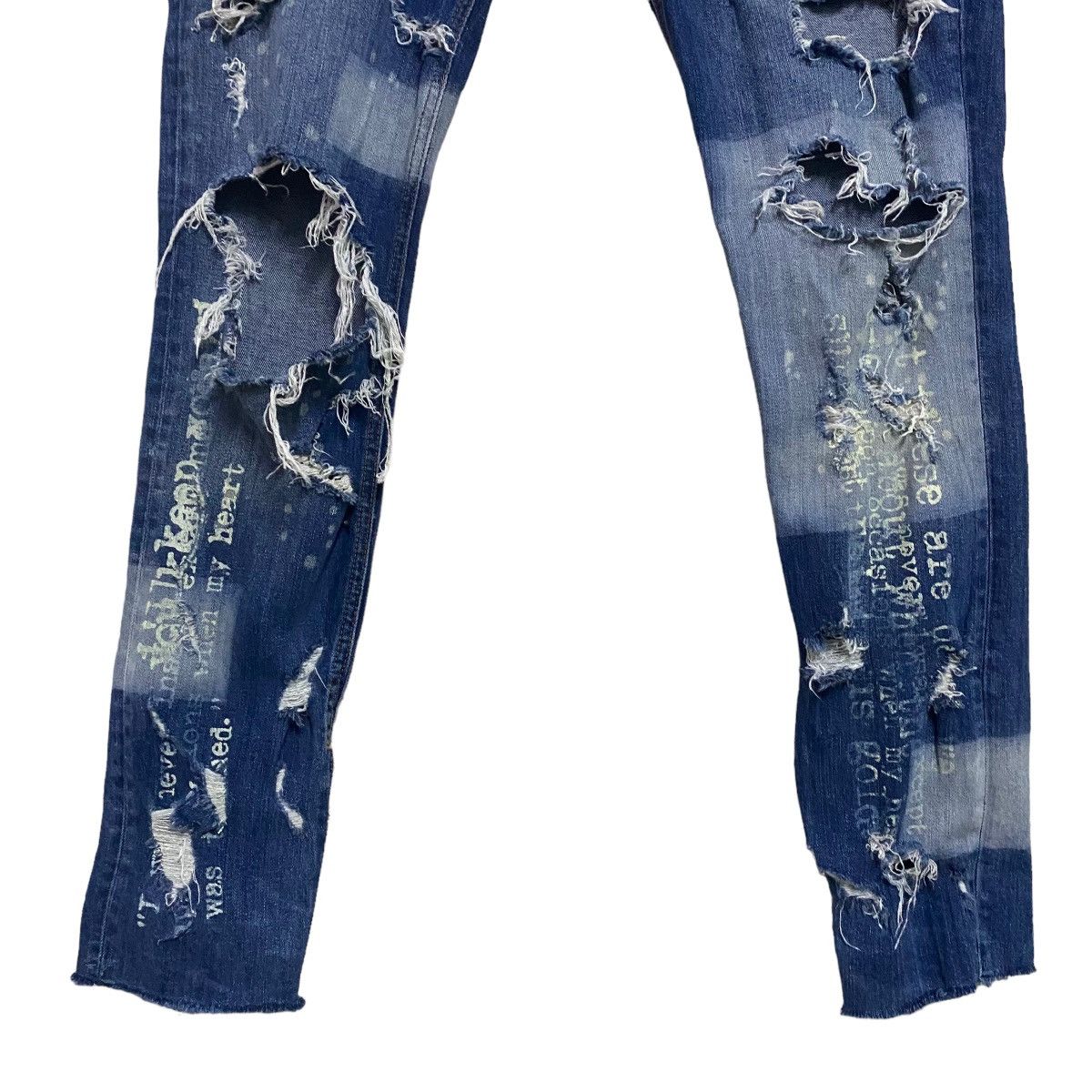 Zara Zara Man Trashed Jeans Skinny Ankle Zip Size US 32 / EU 48 - 9 Thumbnail
