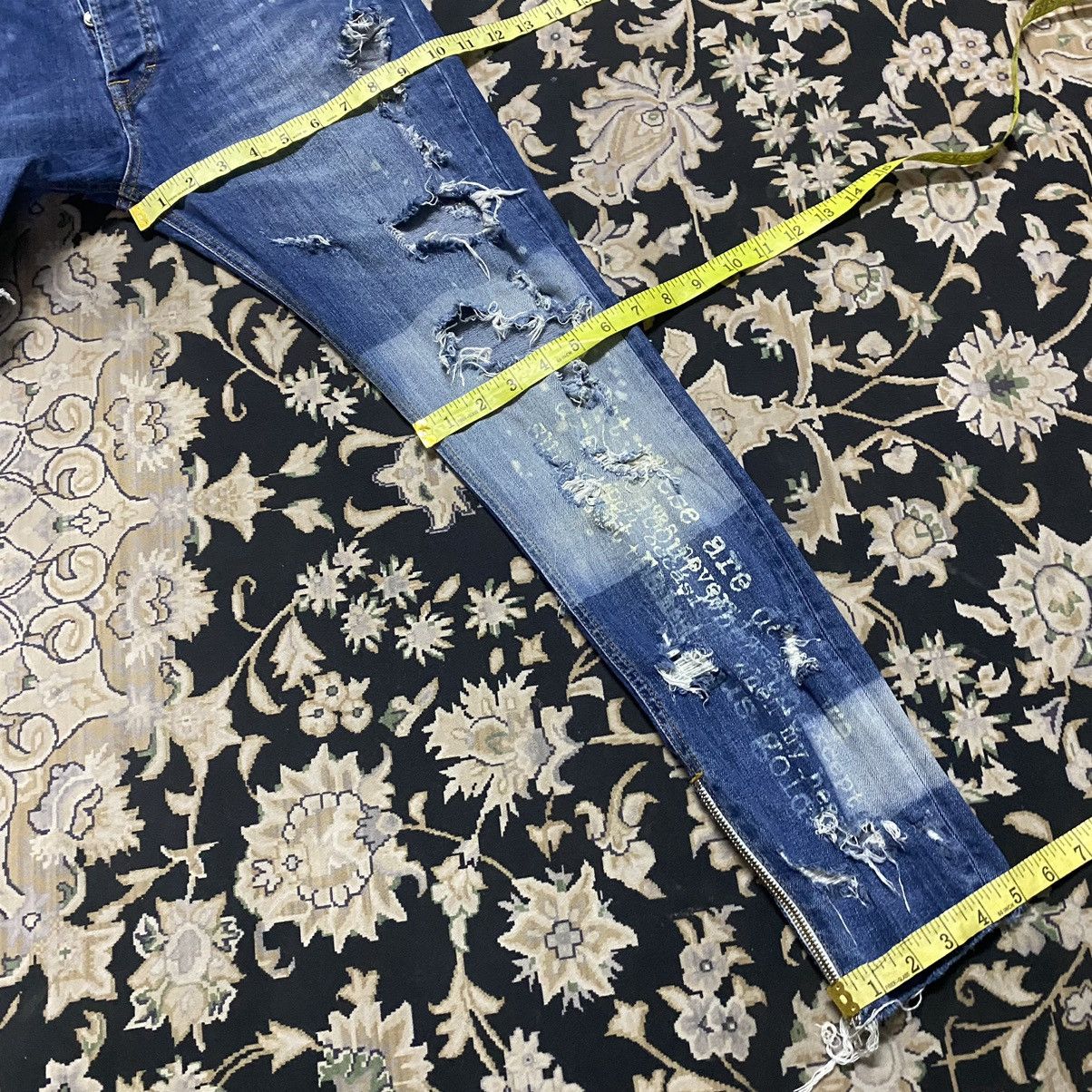 Zara Zara Man Trashed Jeans Skinny Ankle Zip Size US 32 / EU 48 - 22 Thumbnail