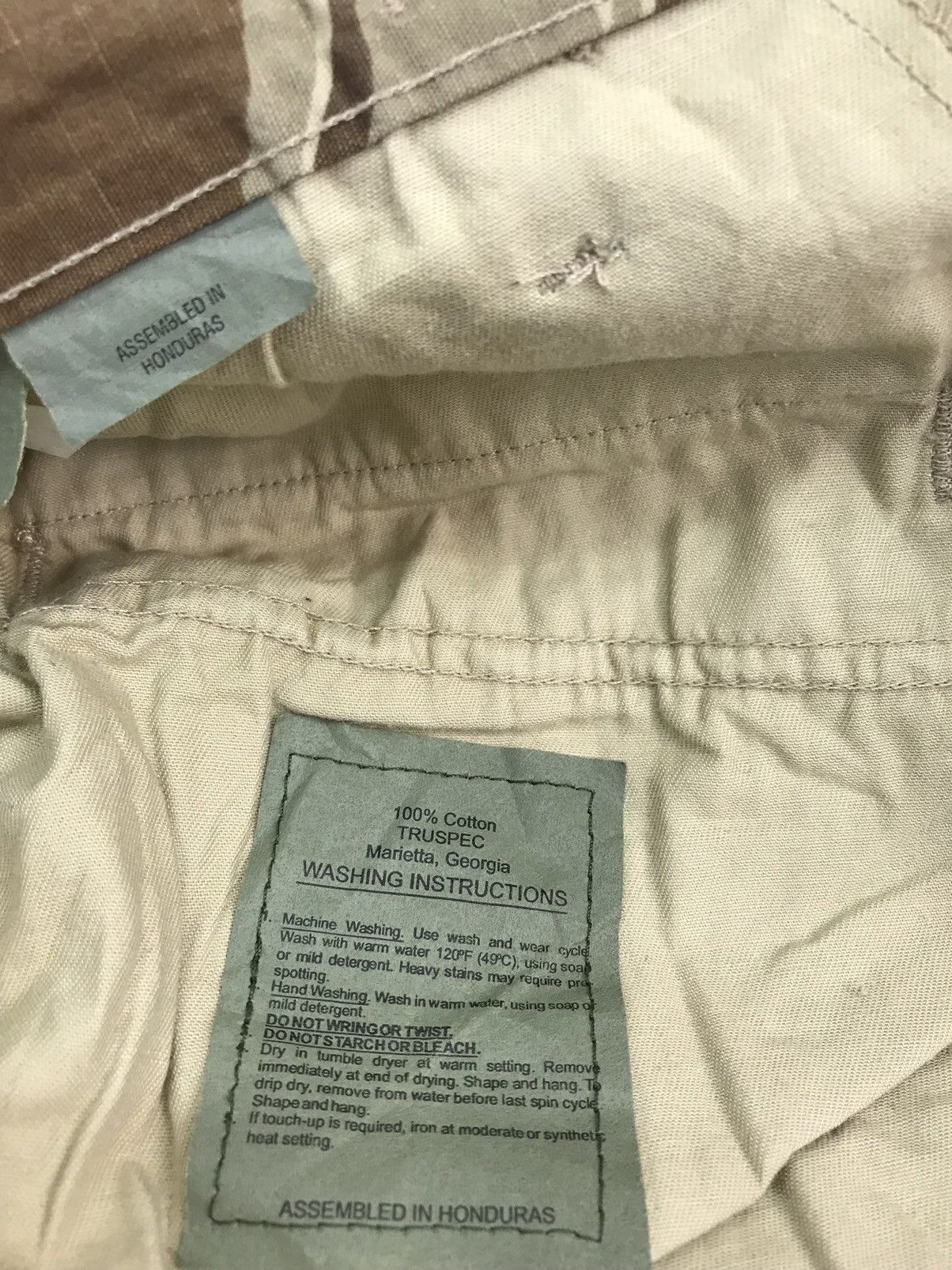 Tru-Spec Vintage Camo Cargo pants multi poket military Size US 34 / EU 50 - 11 Thumbnail