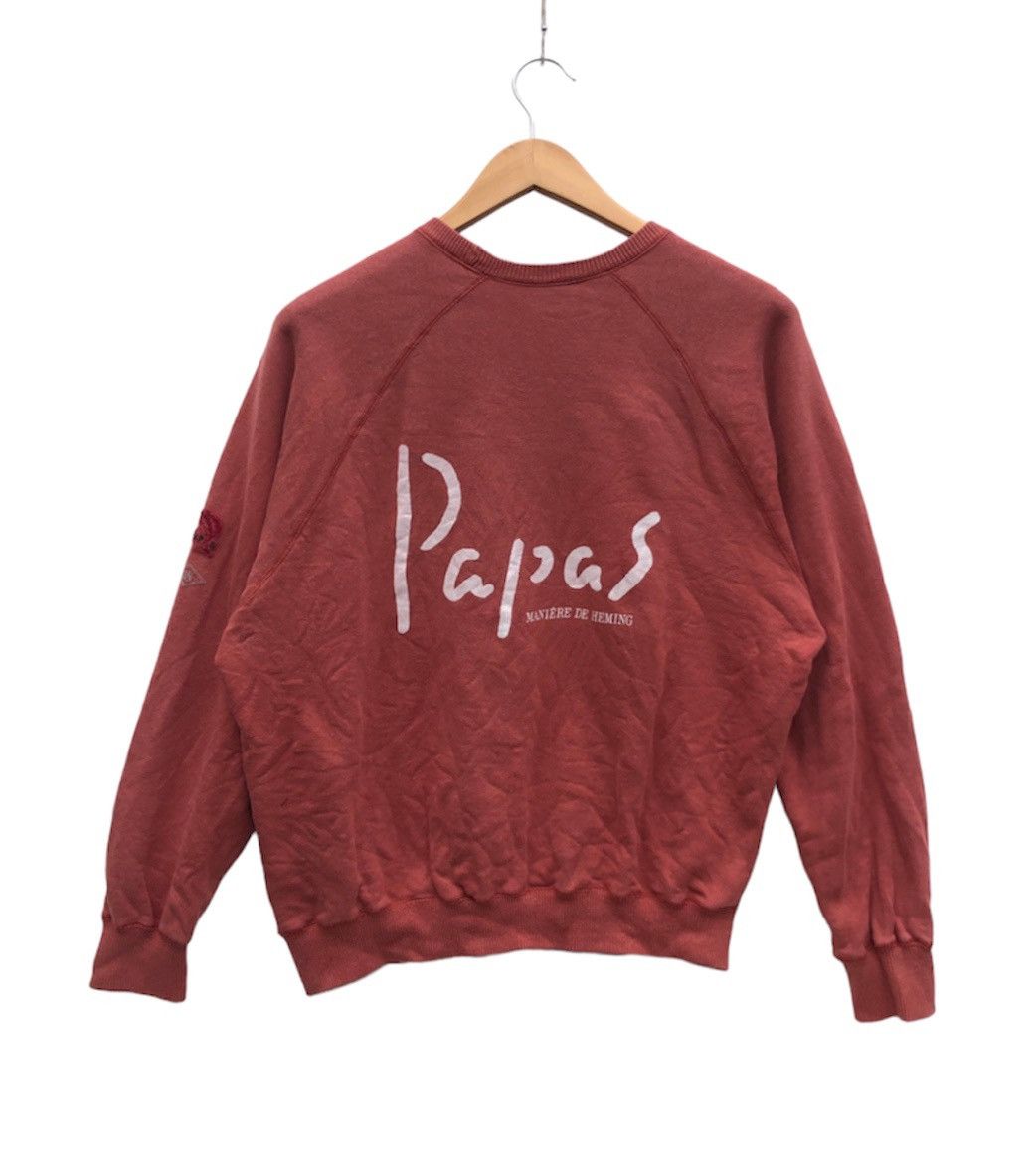 Japanese Brand PAPAS Maniere de Heming Crew Neck Sweatshirt #0717-21 Size US L / EU 52-54 / 3 - 6 Thumbnail
