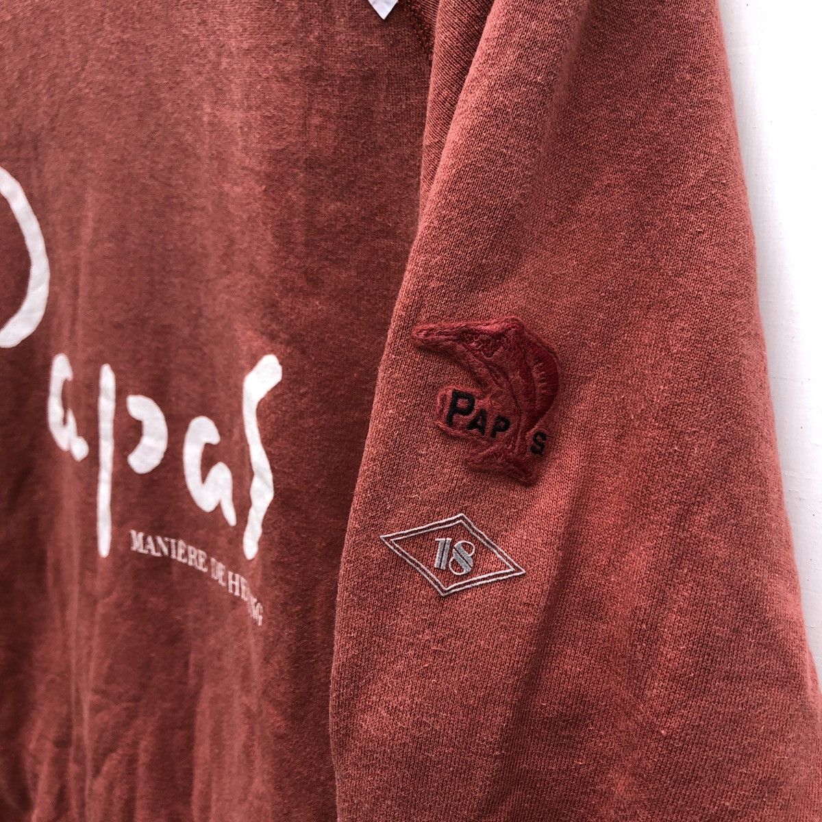 Japanese Brand PAPAS Maniere de Heming Crew Neck Sweatshirt #0717-21 Size US L / EU 52-54 / 3 - 4 Thumbnail
