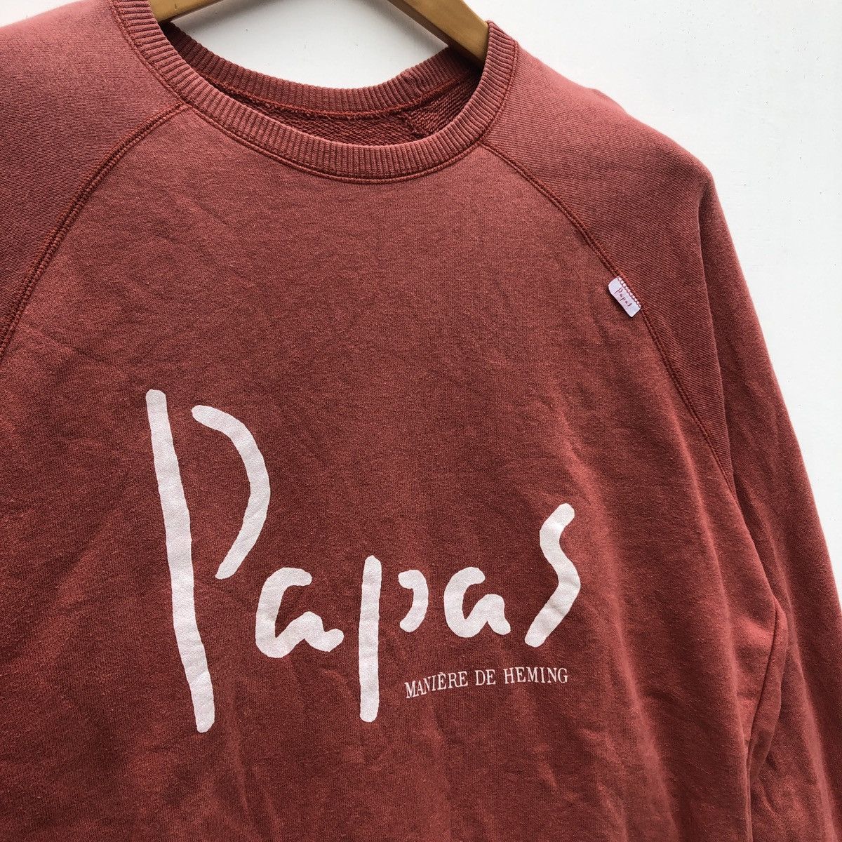 Japanese Brand PAPAS Maniere de Heming Crew Neck Sweatshirt #0717-21 Size US L / EU 52-54 / 3 - 2 Thumbnail