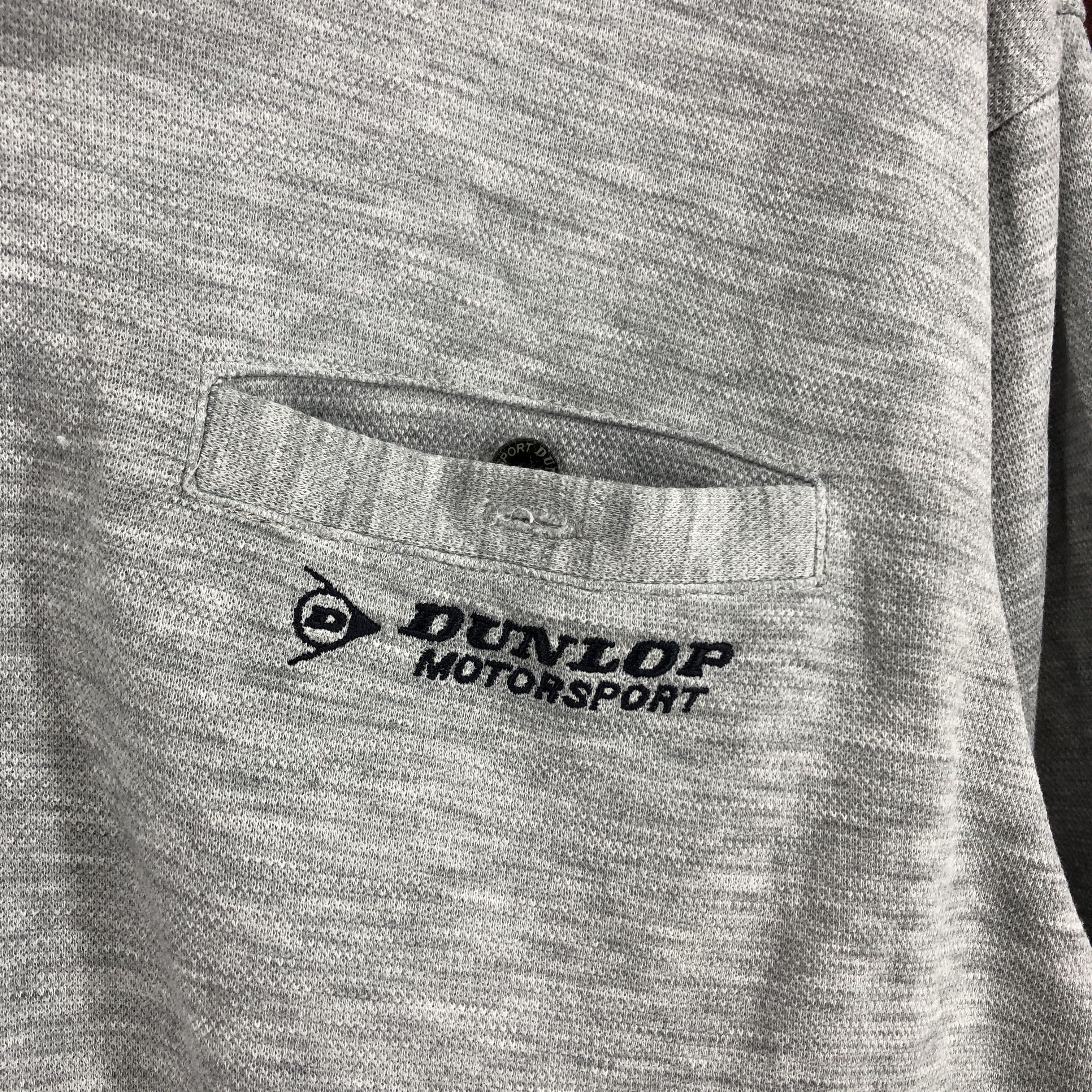 Dunlop DUNLOP MOTORSPORT Polo Sweatshirt Single Pocket #0532/W Size US M / EU 48-50 / 2 - 4 Thumbnail