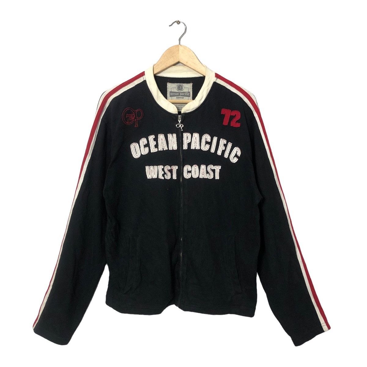 Ocean Pacific Vintage Ocean Pacific Big Logo Zipper Ups Jacket Size US M / EU 48-50 / 2 - 1 Thumbnail