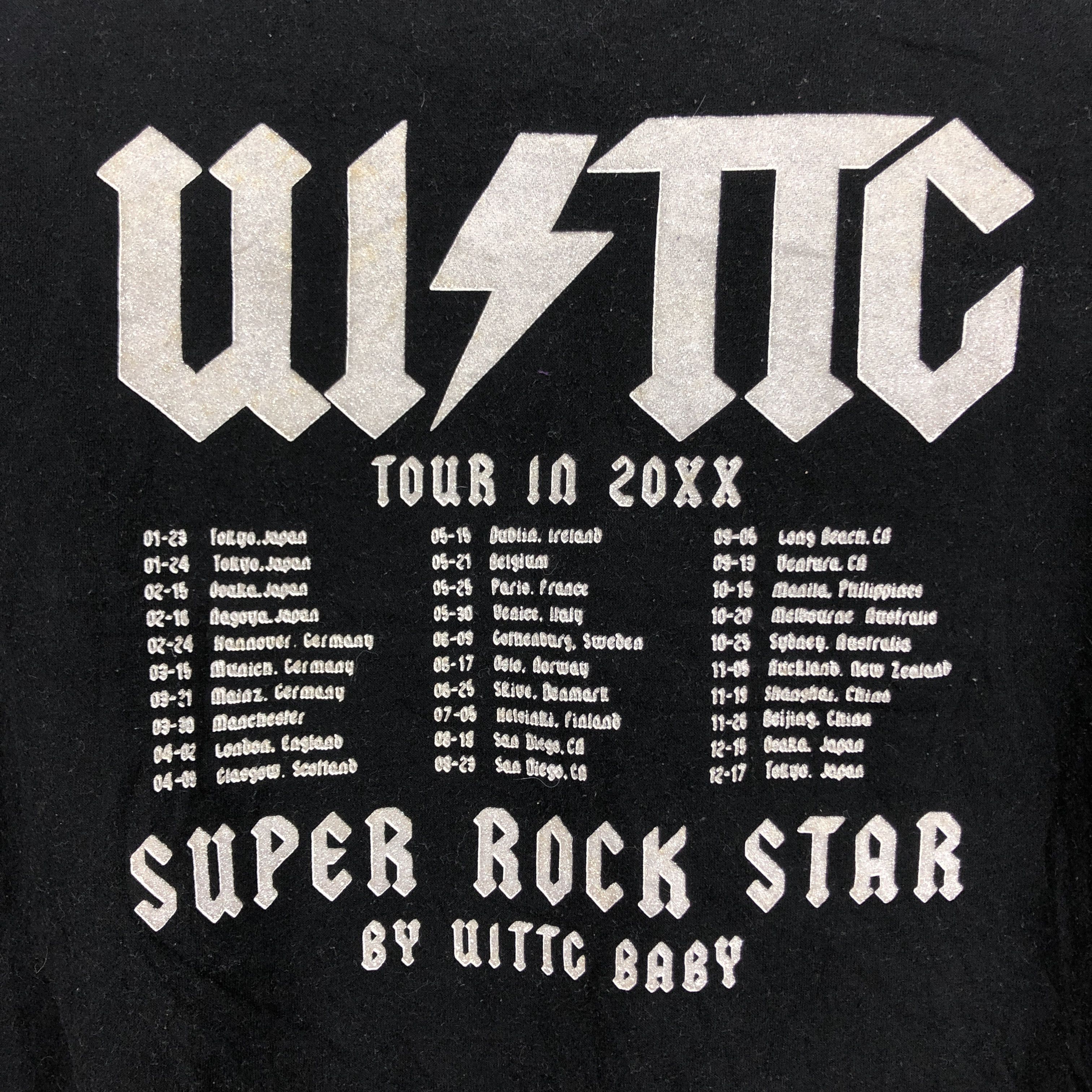 Japanese Brand UITTG BABY ROCK STAR Crew Neck Sweatshirt #2754-100 Size US S / EU 44-46 / 1 - 2 Thumbnail
