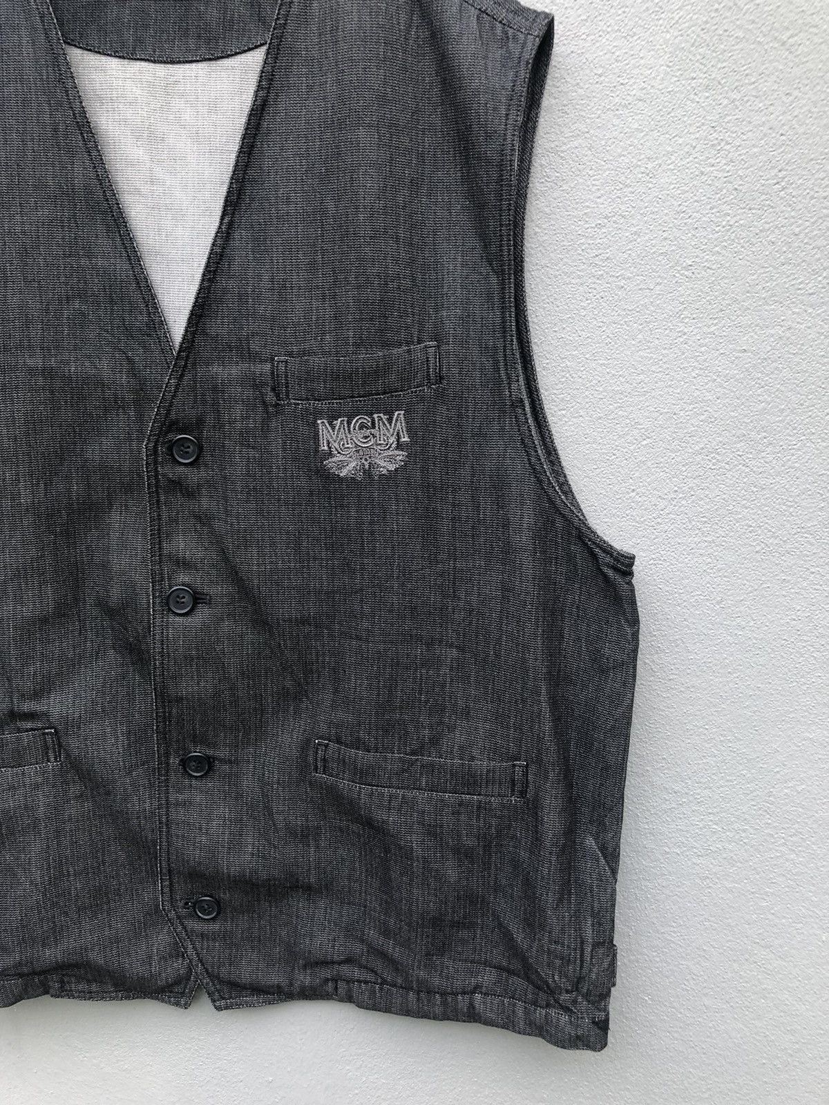 MCM Vintage MCM Button Ups Vest Jacket Size US XXL / EU 58 / 5 - 2 Thumbnail
