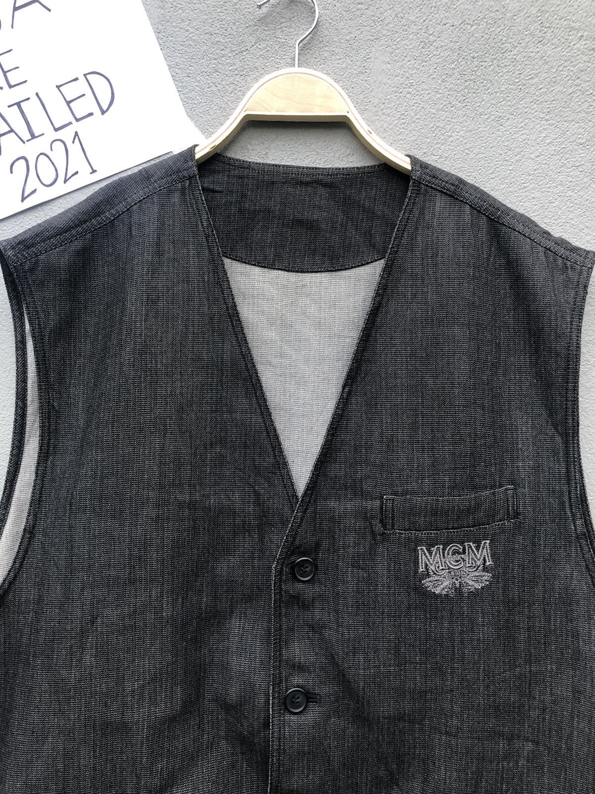 MCM Vintage MCM Button Ups Vest Jacket Size US XXL / EU 58 / 5 - 4 Thumbnail