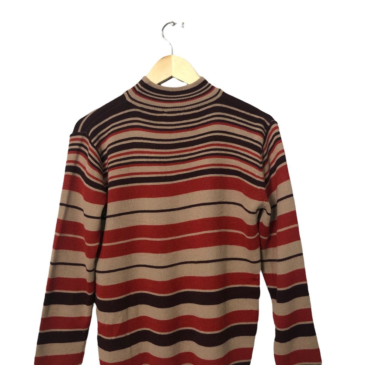 Aran Isles Knitwear × Homespun Knitwear Vintage Kerry Blue Crewneck Striped Knitwear Sweater Jumper Size US S / EU 44-46 / 1 - 8 Thumbnail