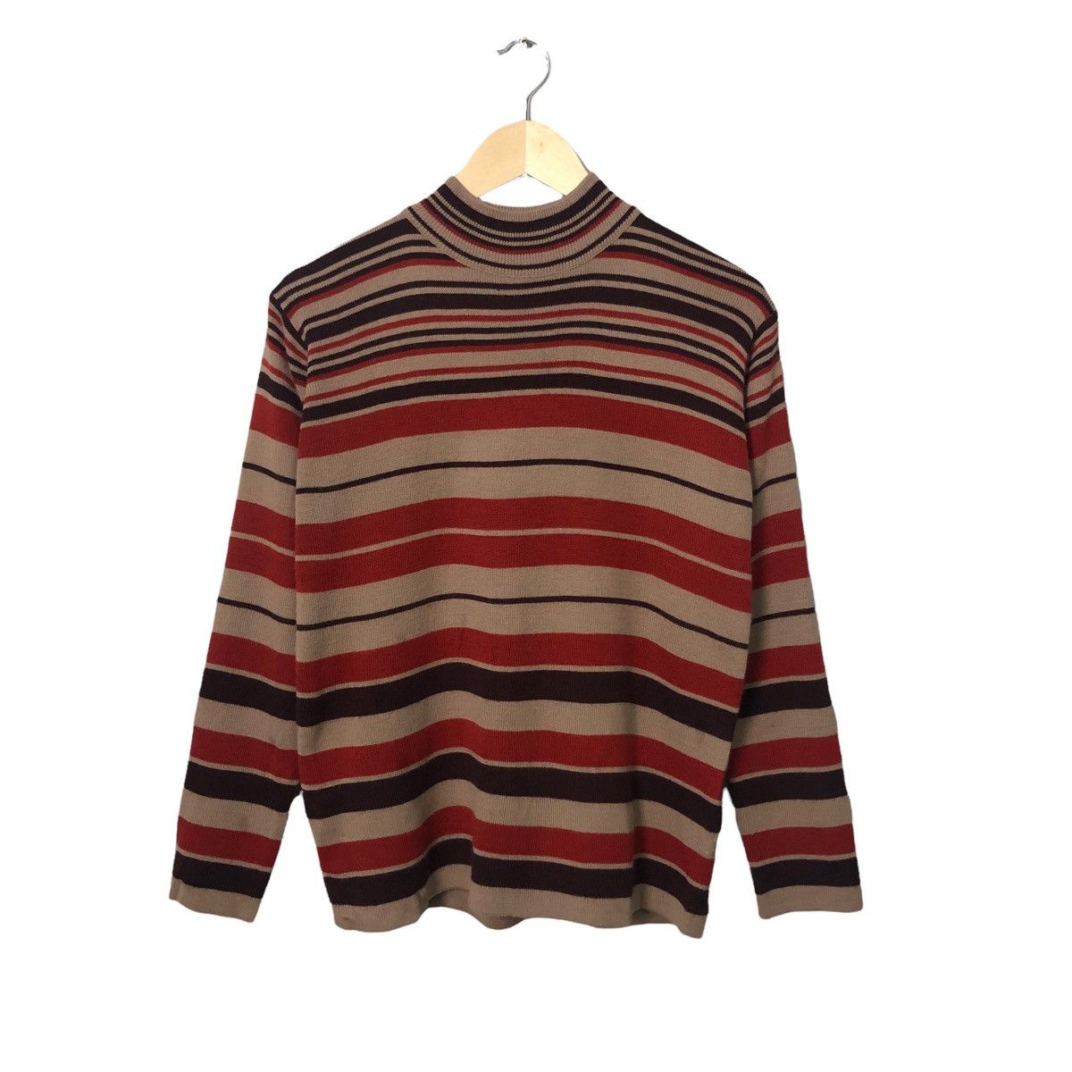 Aran Isles Knitwear × Homespun Knitwear Vintage Kerry Blue Crewneck Striped Knitwear Sweater Jumper Size US S / EU 44-46 / 1 - 1 Thumbnail