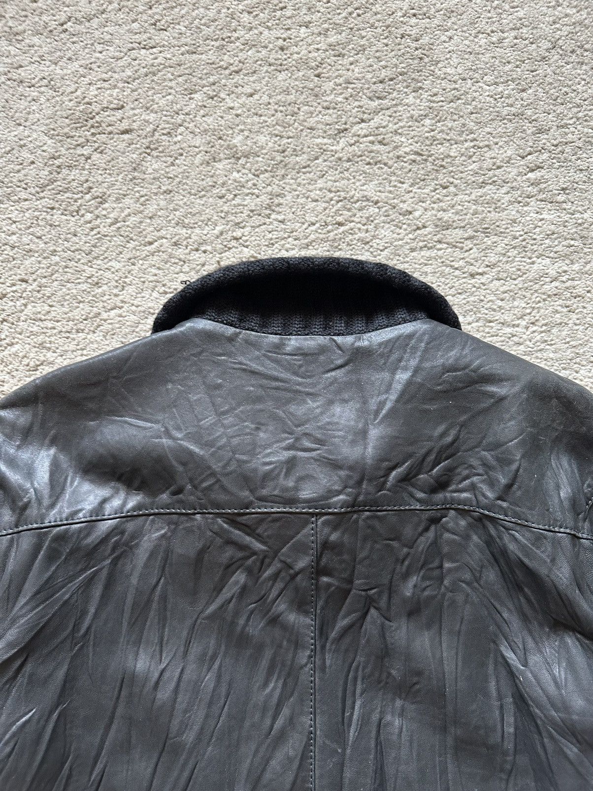 Dolce & Gabbana 1990s Dolce & Gabbana Leather Jacket Size US L / EU 52-54 / 3 - 12 Thumbnail