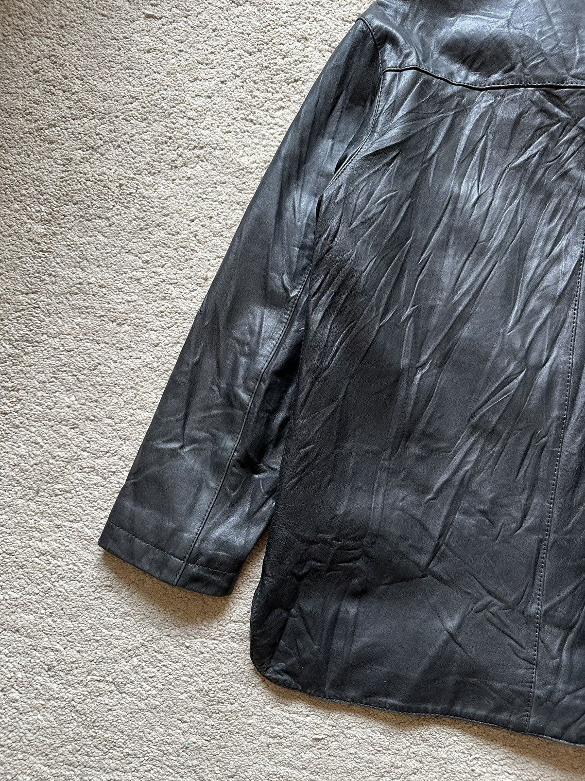 Dolce & Gabbana 1990s Dolce & Gabbana Leather Jacket Size US L / EU 52-54 / 3 - 10 Thumbnail