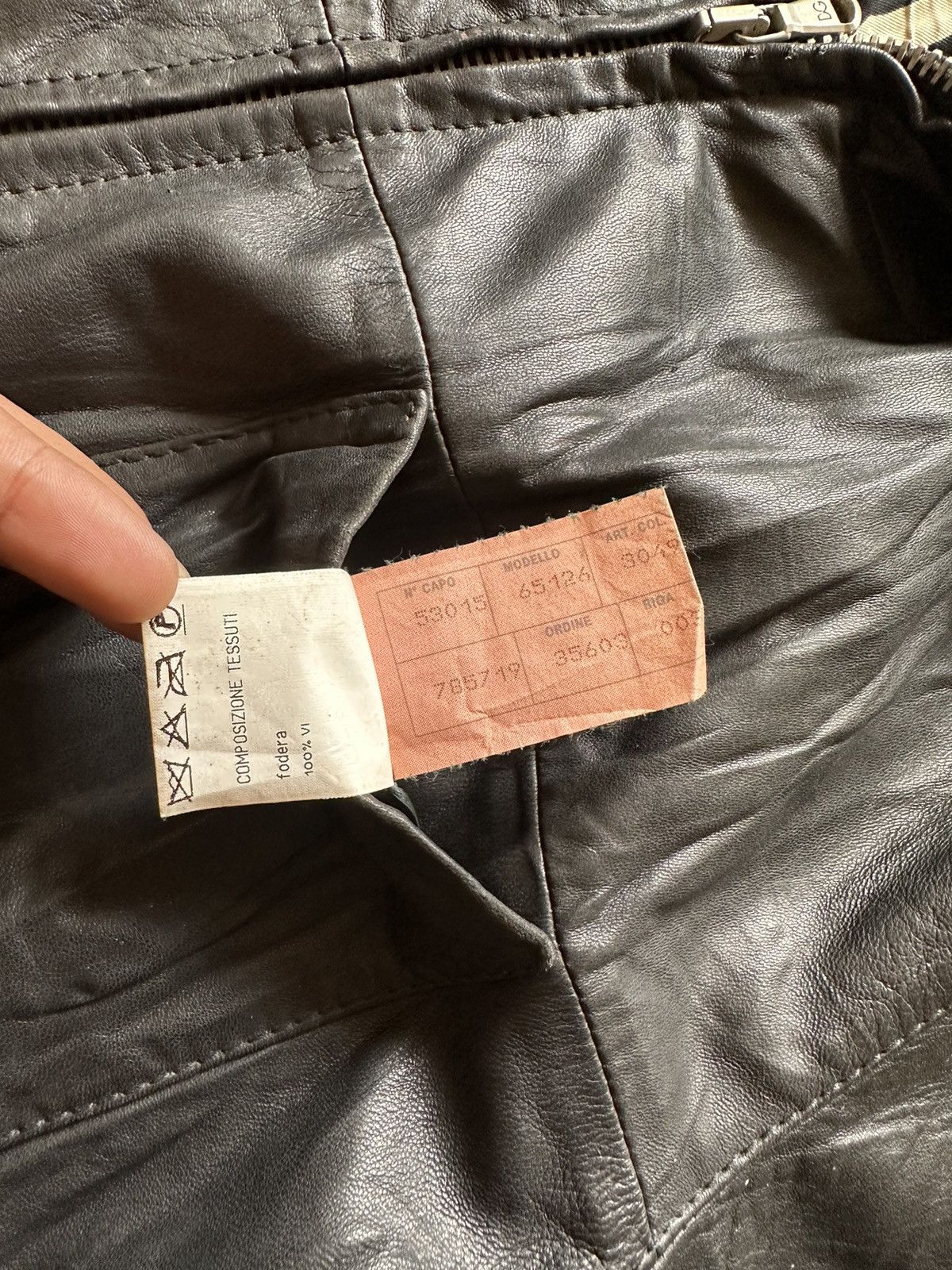 Dolce & Gabbana 1990s Dolce & Gabbana Leather Jacket Size US L / EU 52-54 / 3 - 14 Thumbnail