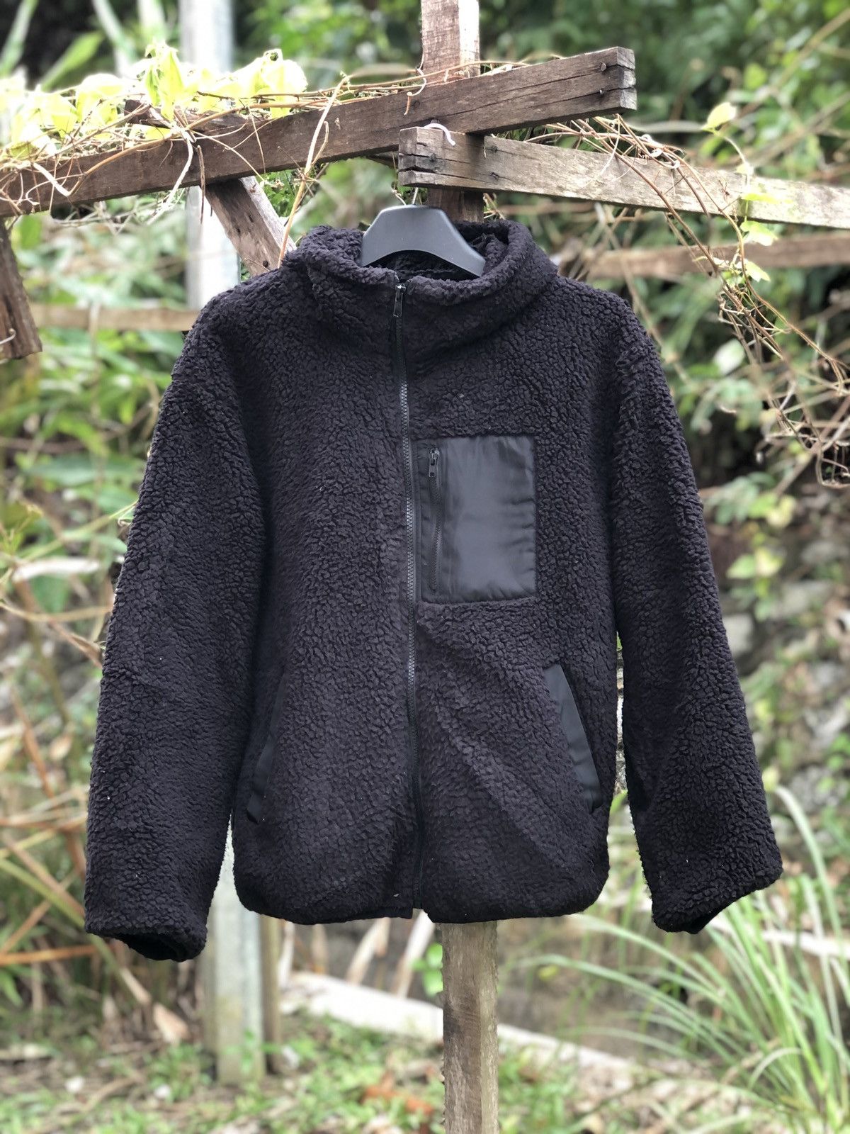 Japanese Brand Vintage Deep Pile Sherpa Bulky Sweater Hoodie Jacket Size US M / EU 48-50 / 2 - 1 Thumbnail