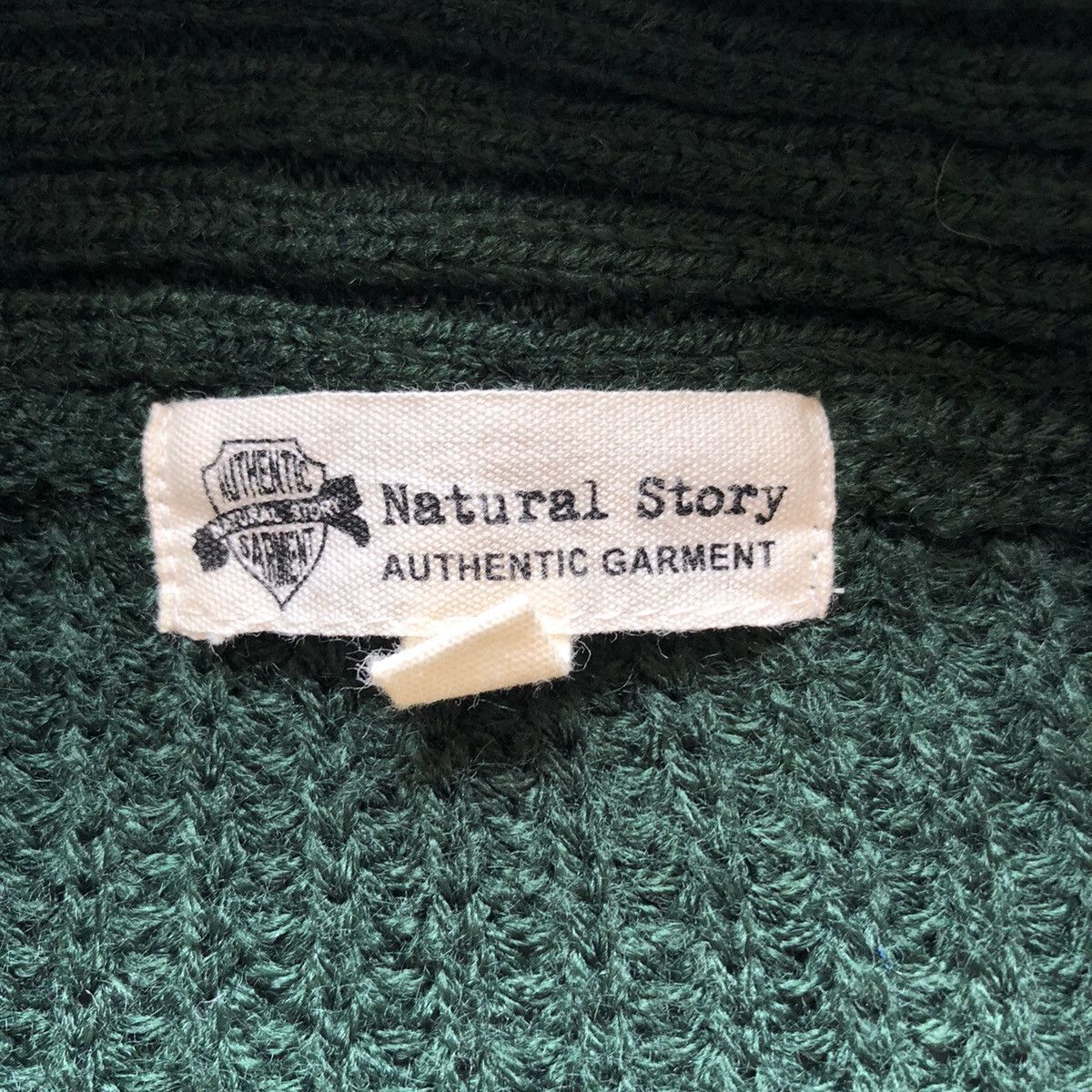 Japanese Brand Vintage Knit Shawl Collar Natural Story Authentic Garment Size US L / EU 52-54 / 3 - 12 Thumbnail